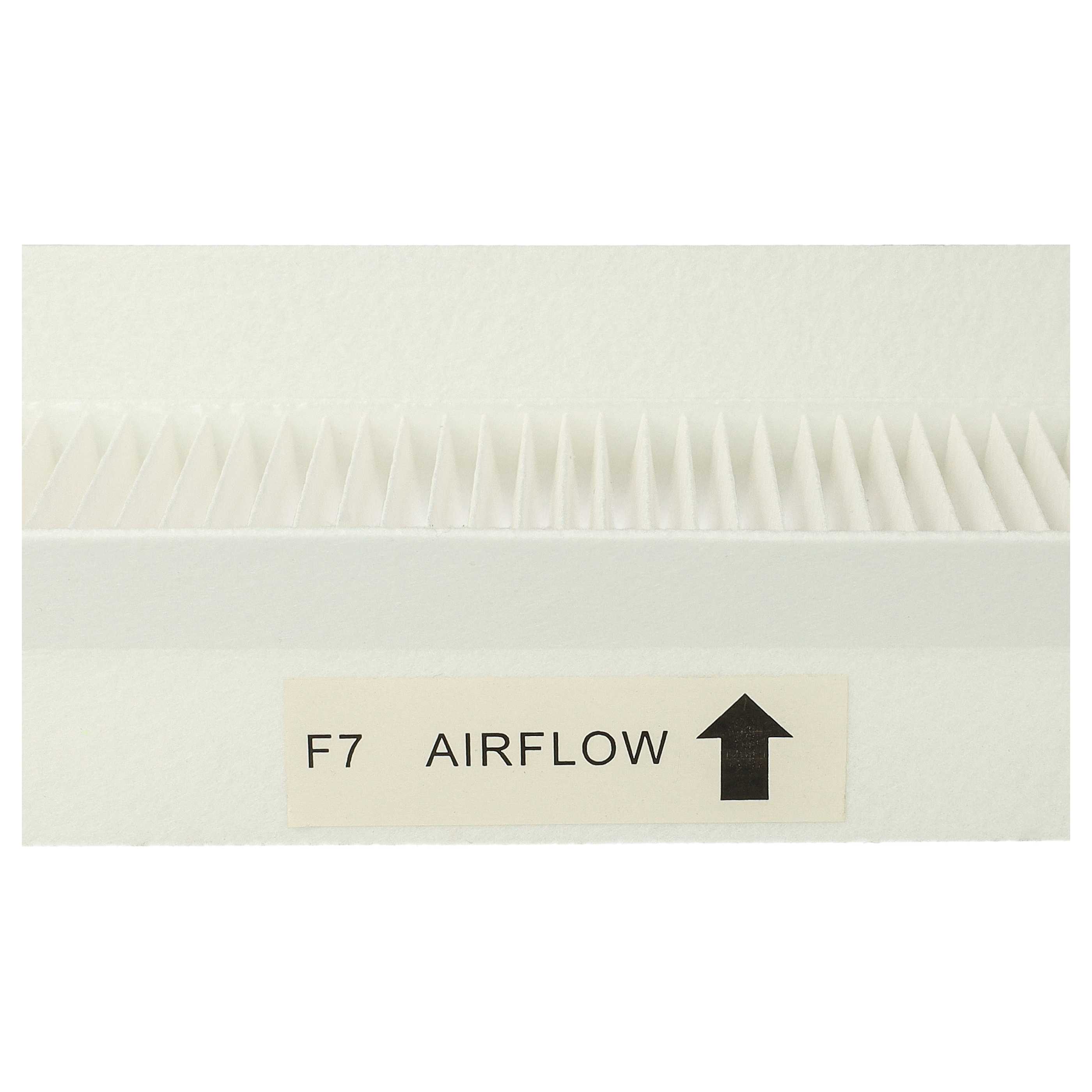 8-tlgs. Filterset als Ersatz für Zehnder 400100091 für Zehnder Lüfter u.a. - 24 x 12 x 5 cm