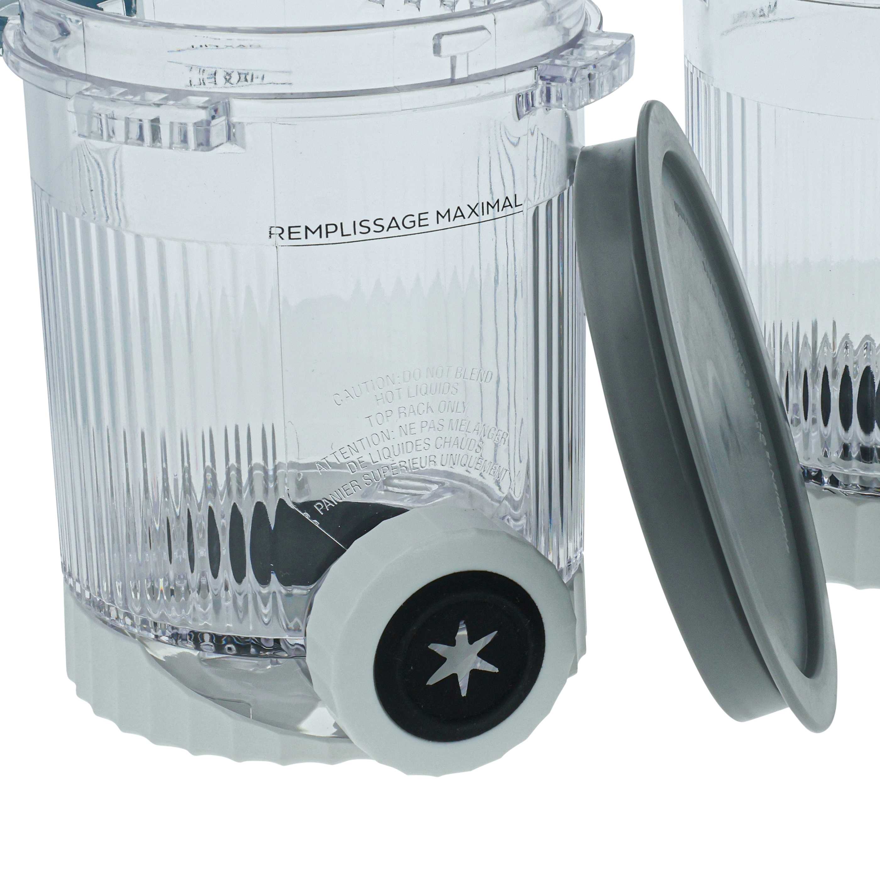 2x Récipient 480 ml pour sorbetière Ninja Creami Swirl NC700, NC701EU - Sans BPA