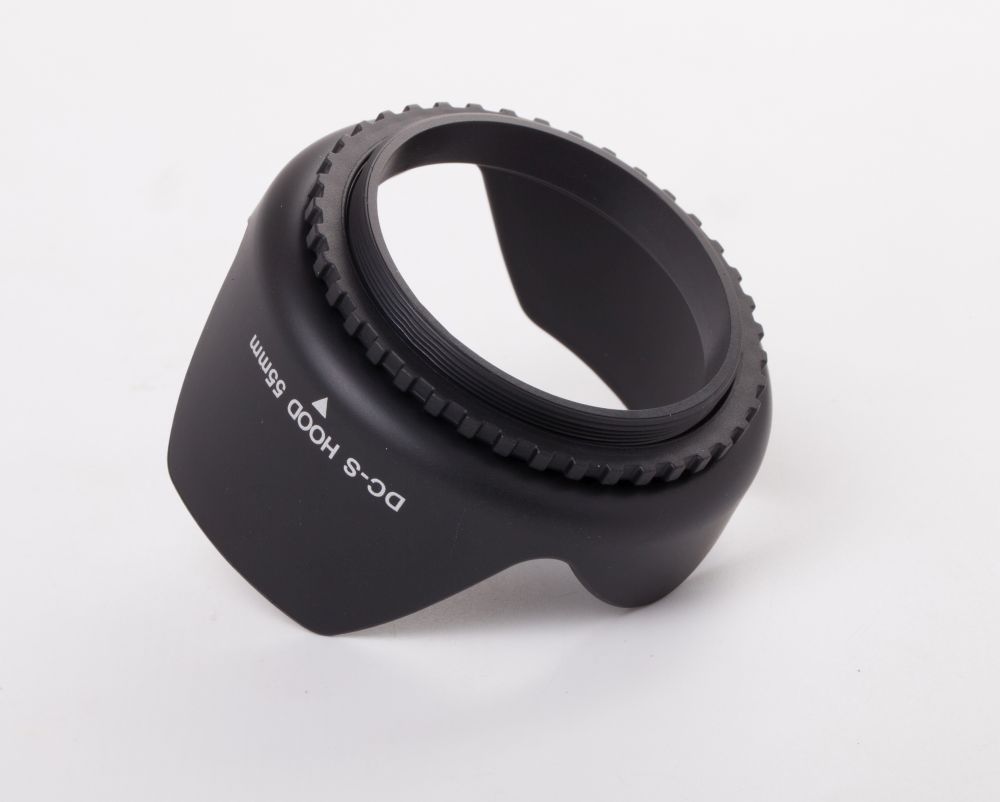Lens Hood suitable for 55mm Lens - Lens Shade Black, Round