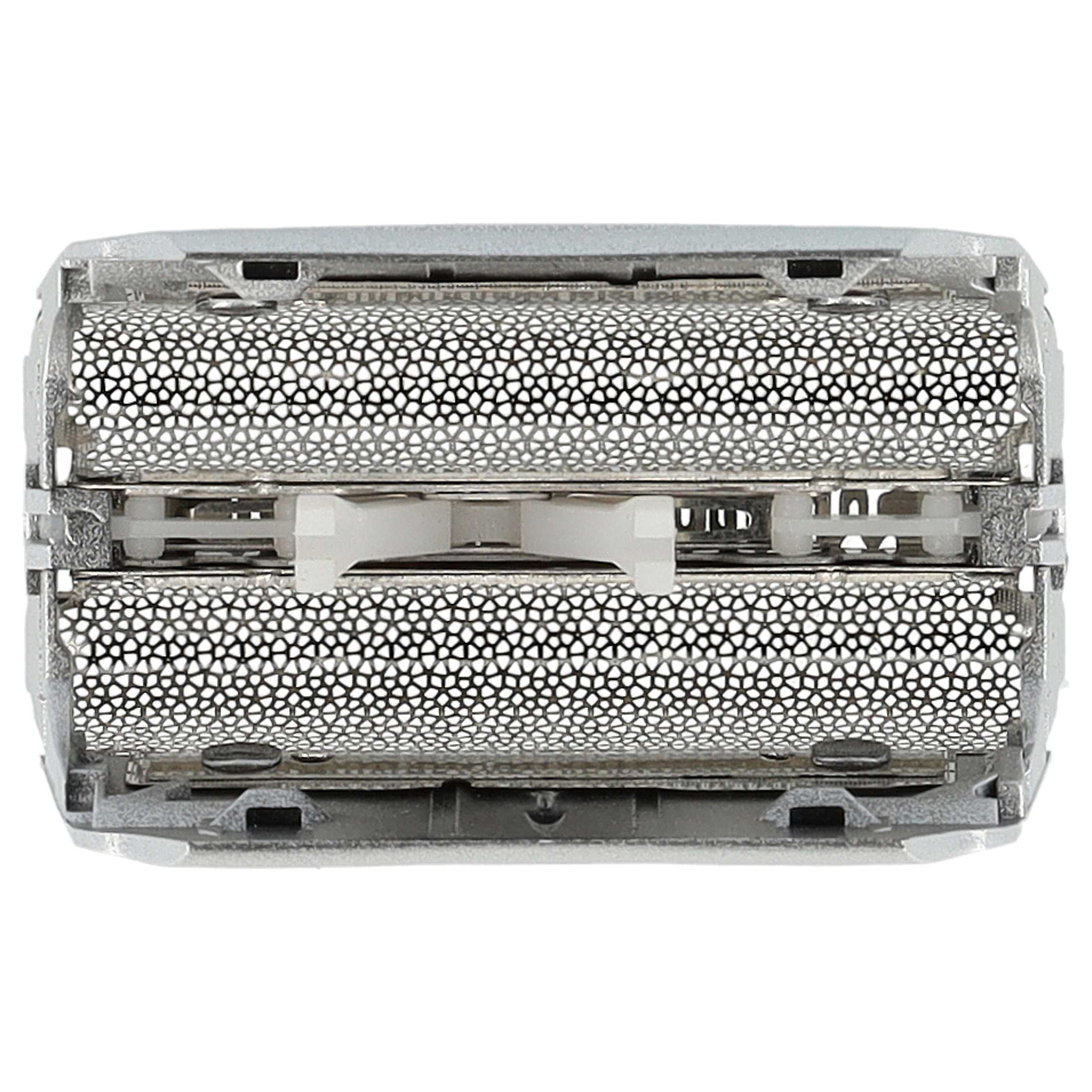 2x Doppelscherfolie als Ersatz für Braun 51S, 51B für Braun Rasierer - inkl. Rahmen, silber