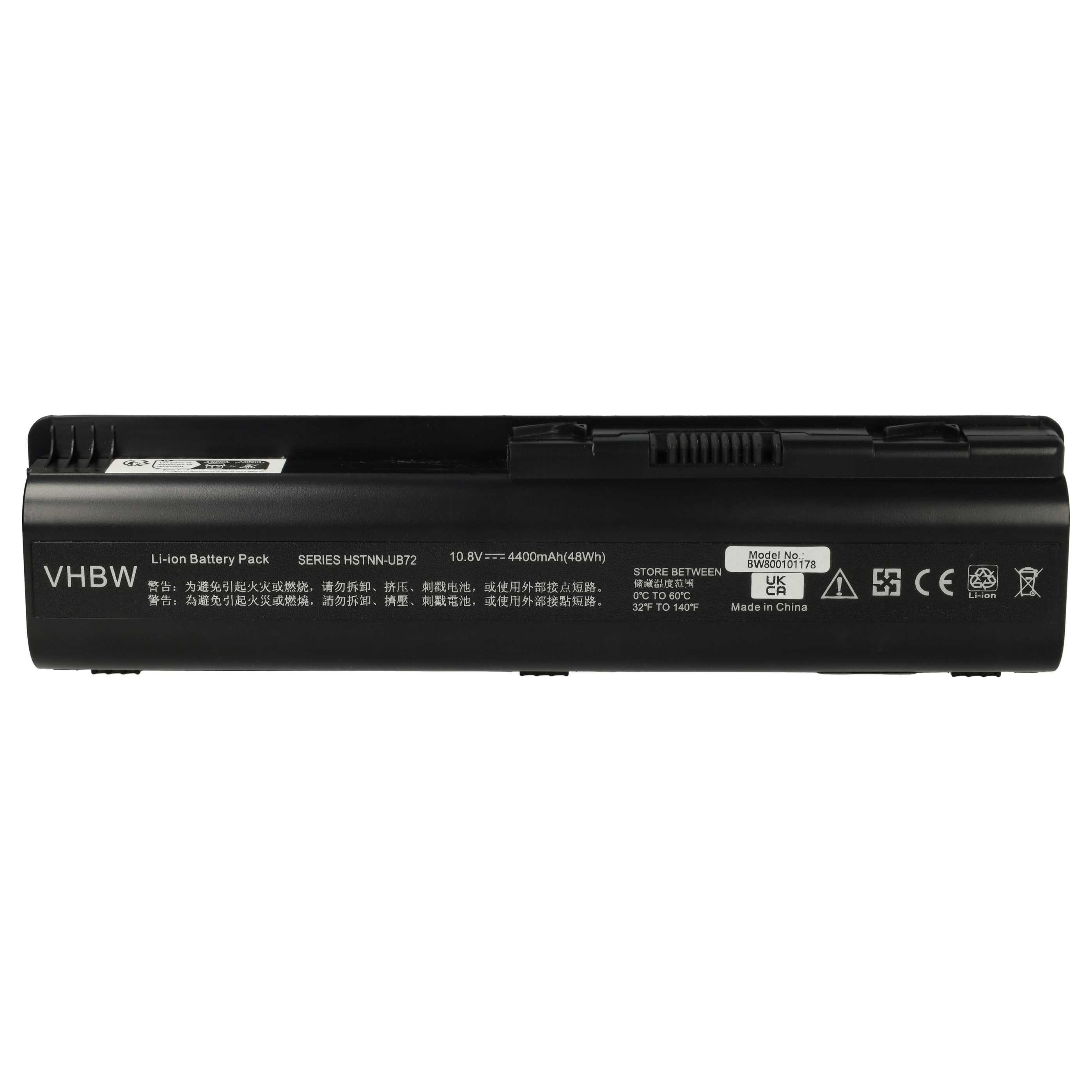 Akumulator do laptopa zamiennik HP 462890-541, 462890-542, 462890-761 - 4400 mAh 10,8 V Li-Ion, czarny