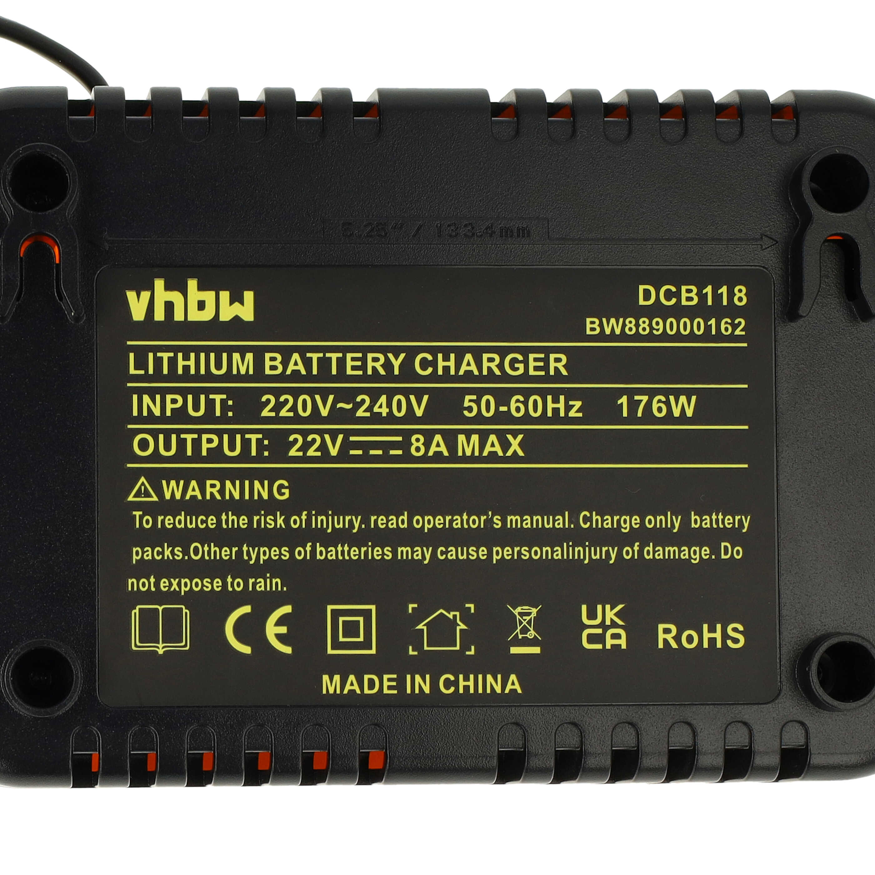 Chargeur rapide remplace Dewalt DCB118 pour batterie d'outil électrique Dewalt