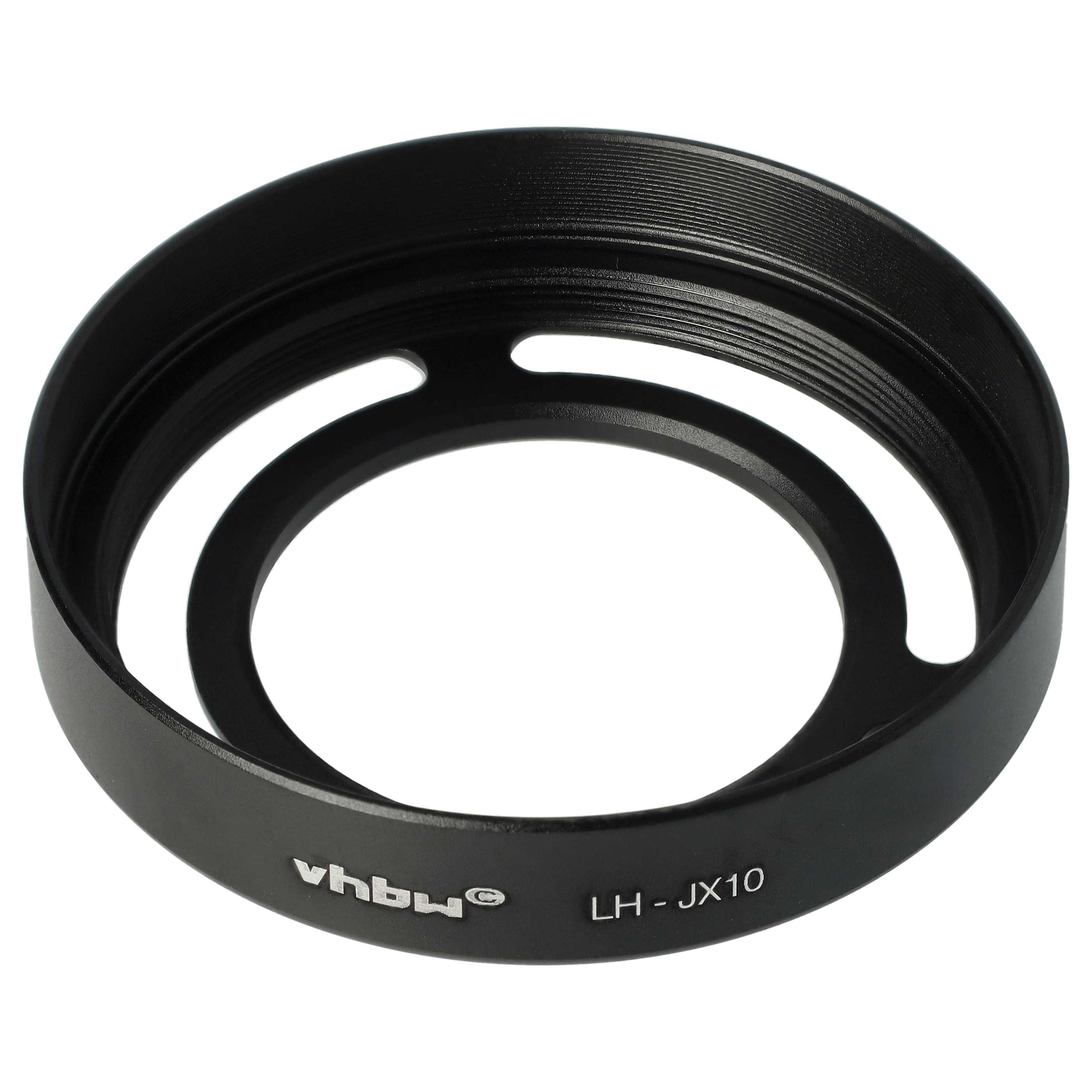 Lens Hood replaces Fuji Fujifilm LH-X10 for Fujifilm Lens with 52 mm Diameter, metal, black