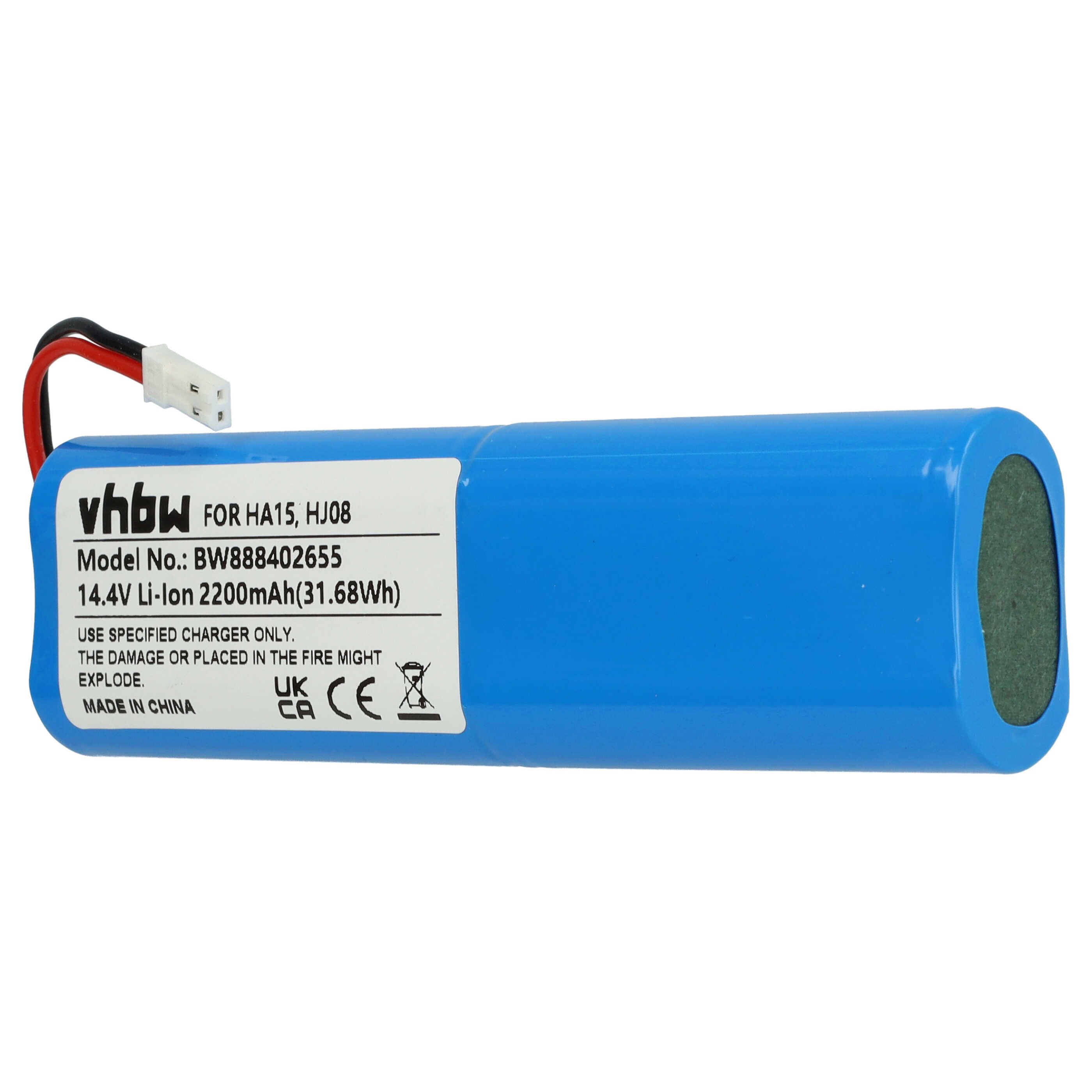 Batería reemplaza iLife Ay-18650B4, 18650B4-4S1P-AGX-2 para aspiradora iLife - 2200 mAh 14,4 V Li-Ion