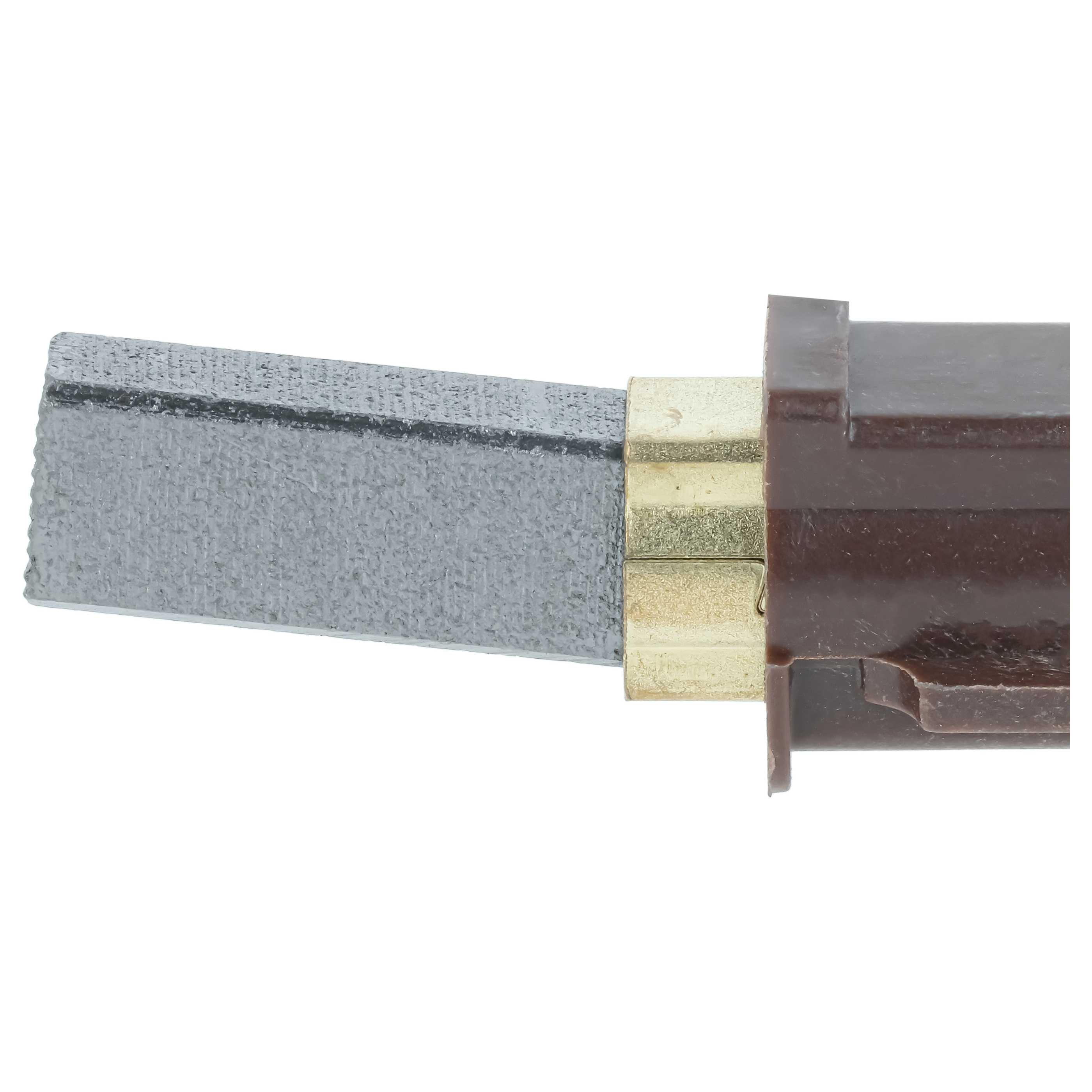 2x escobilla de carbón reemplaza Europart 832297 para aspiradora - 6,3x11x33 mm, con base