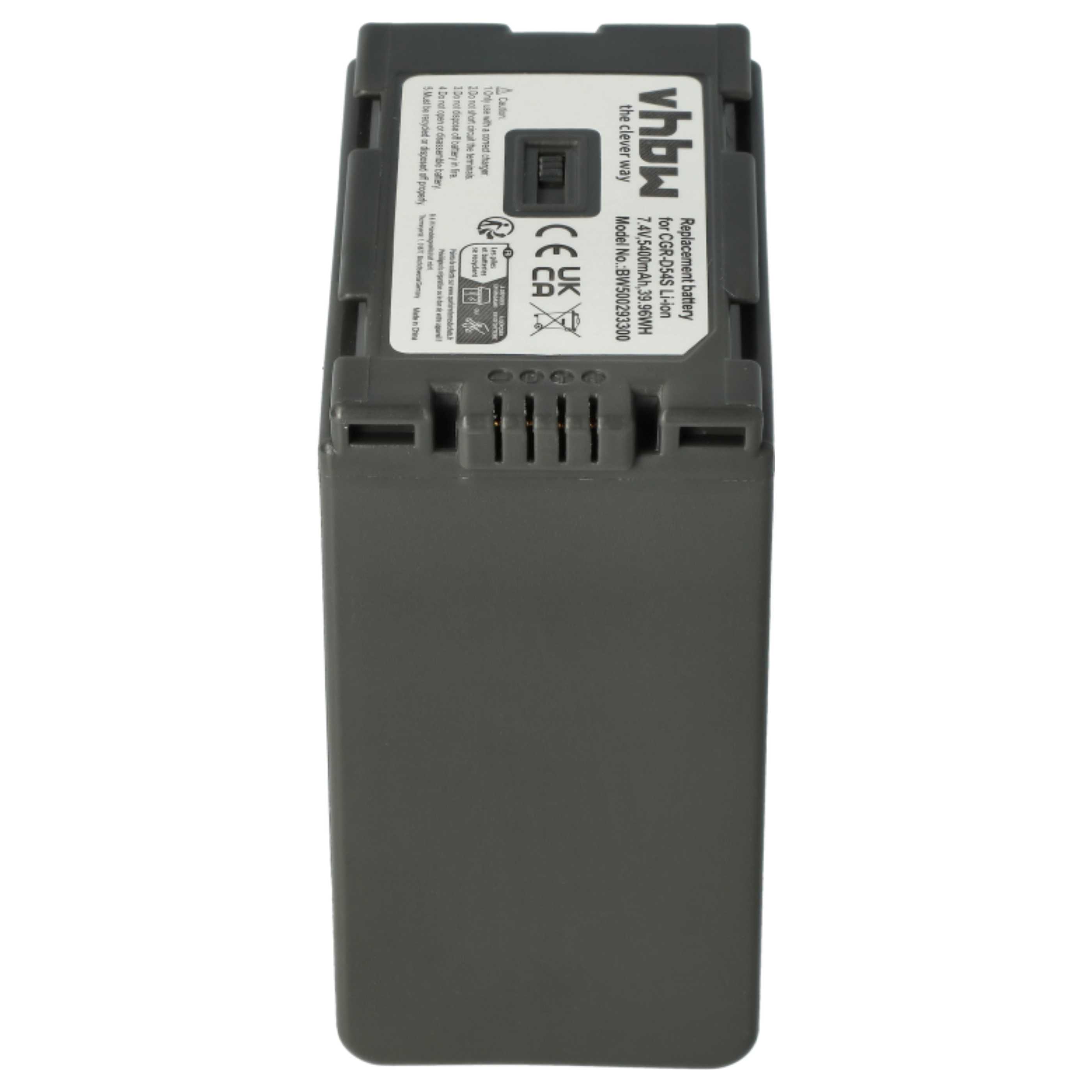 2x Battery replaces Hitachi DZ-BP28, DZ-BP16 - 5400mAh, 7.4V, Li-Ion