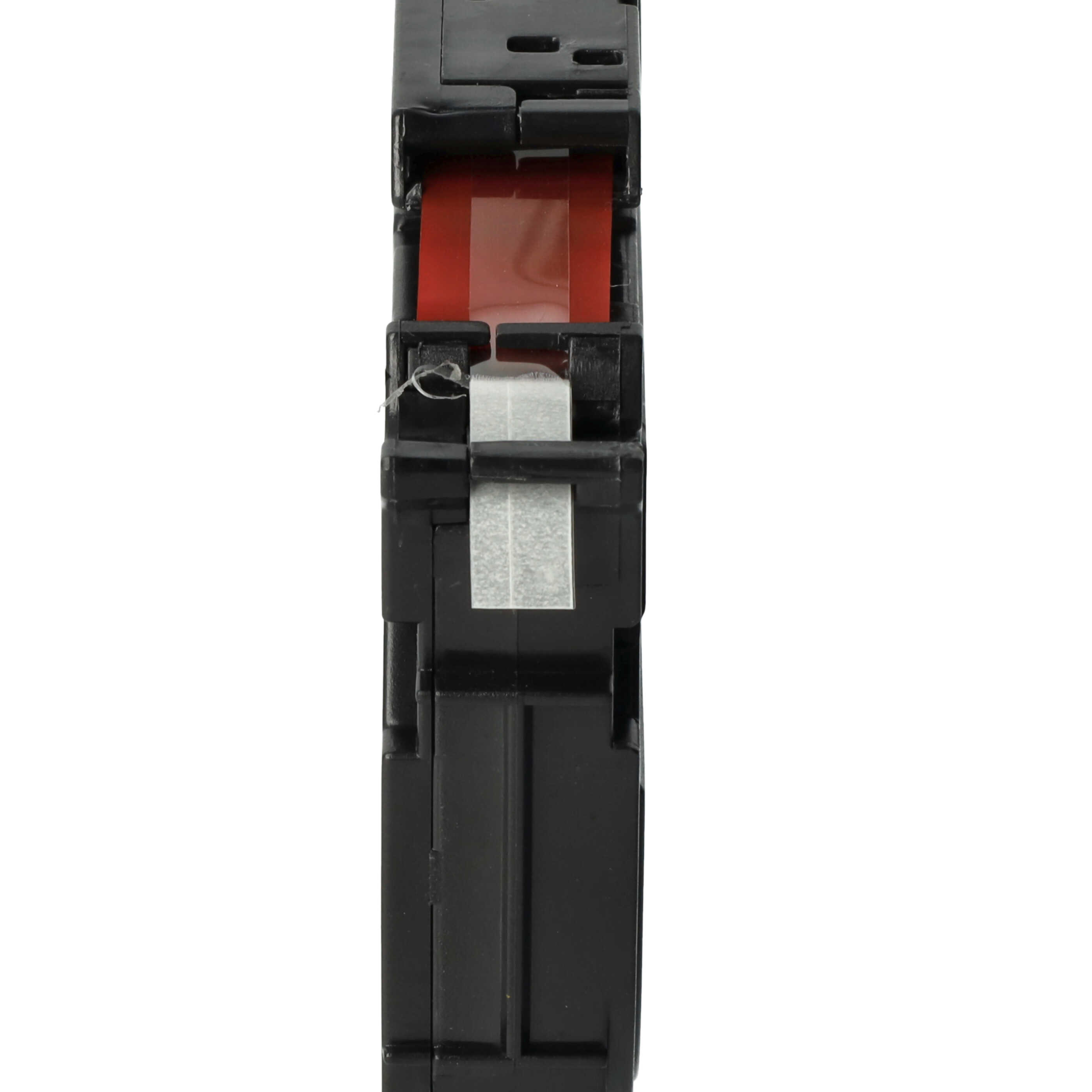 Cassette à ruban remplace Brother TZE-112 - 6mm lettrage Rouge ruban Transparent