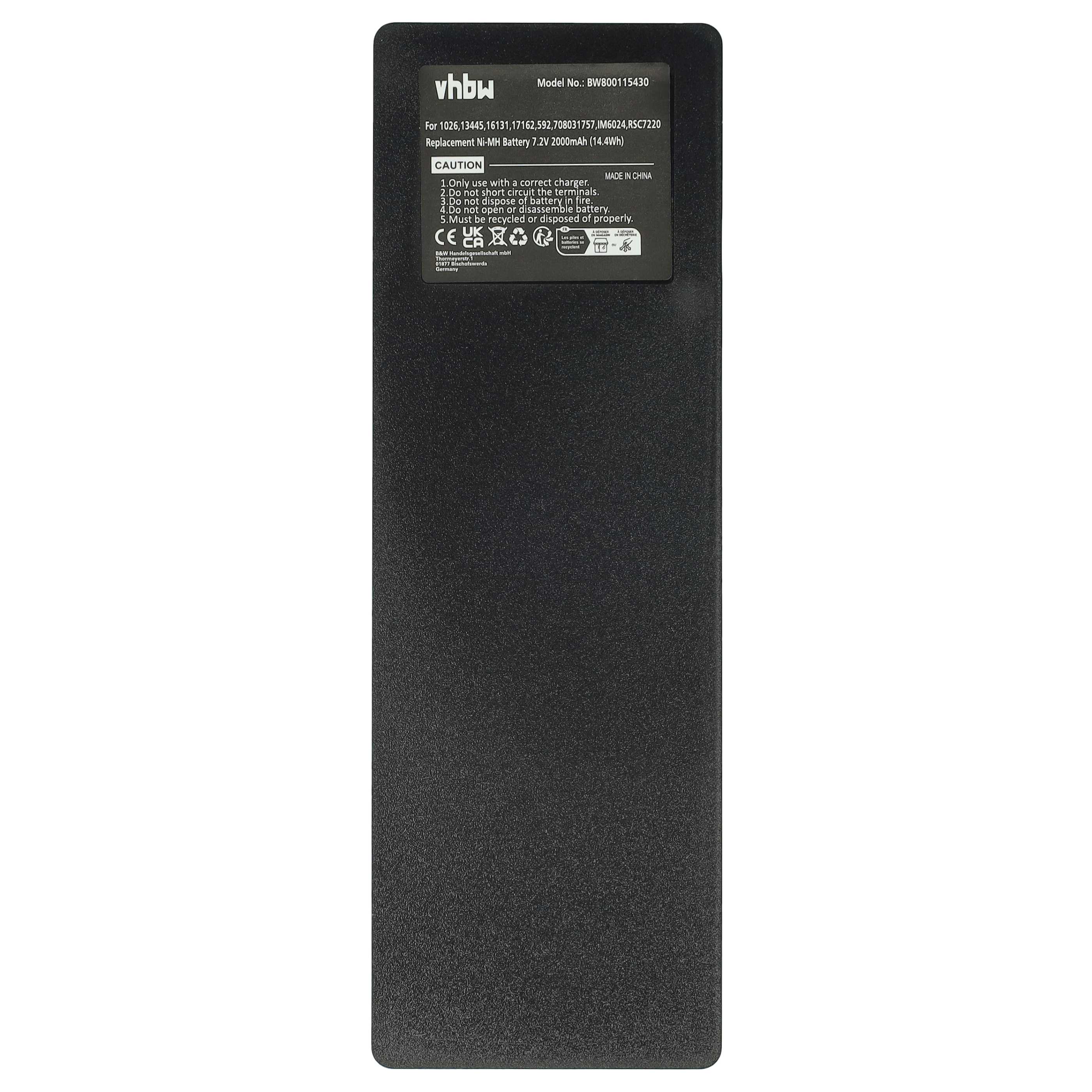 Batería (3 ud) reemplaza Scanreco 1026 para Palfinger, Scanreco 590, 592 sistema control - 2000mAh 7,2V NiMH