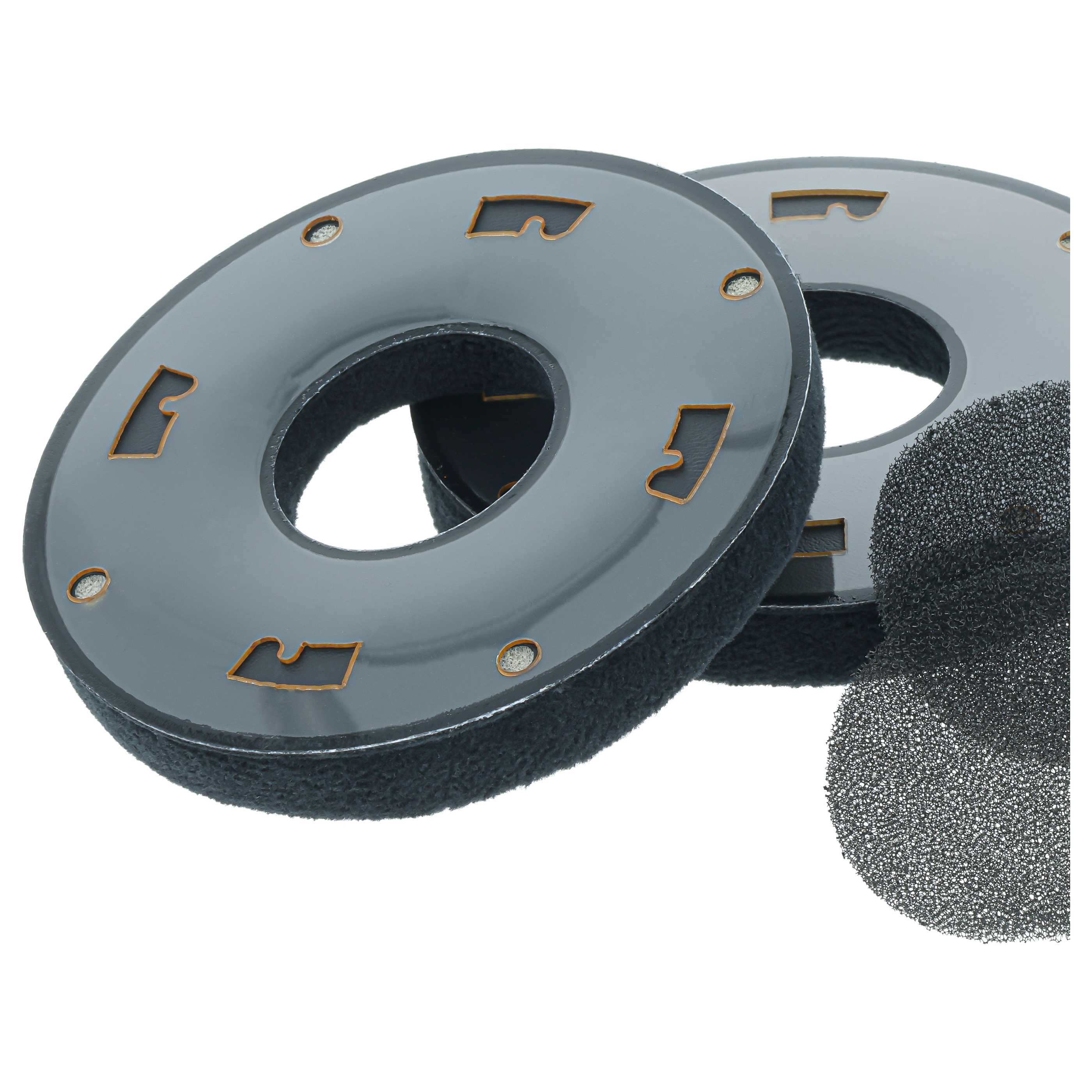 2x Coussinets d'oreille pour casques écouteurs AKG K121 -, surface mate noir