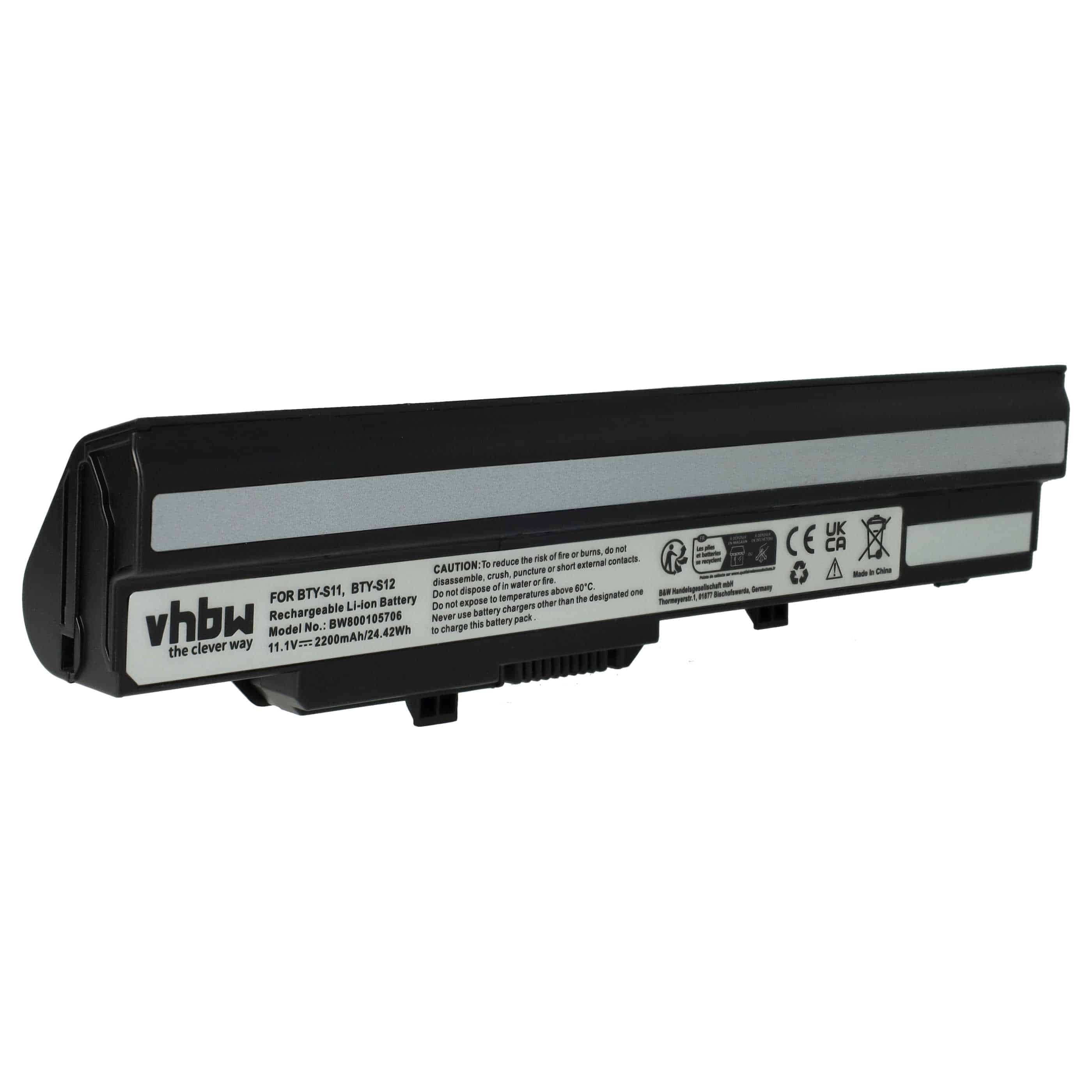 Akumulator do laptopa zamiennik 40025611, 3715A-MS6837D1, 14L-MS6837D1 - 2200 mAh 11,1 V Li-Ion, czarny