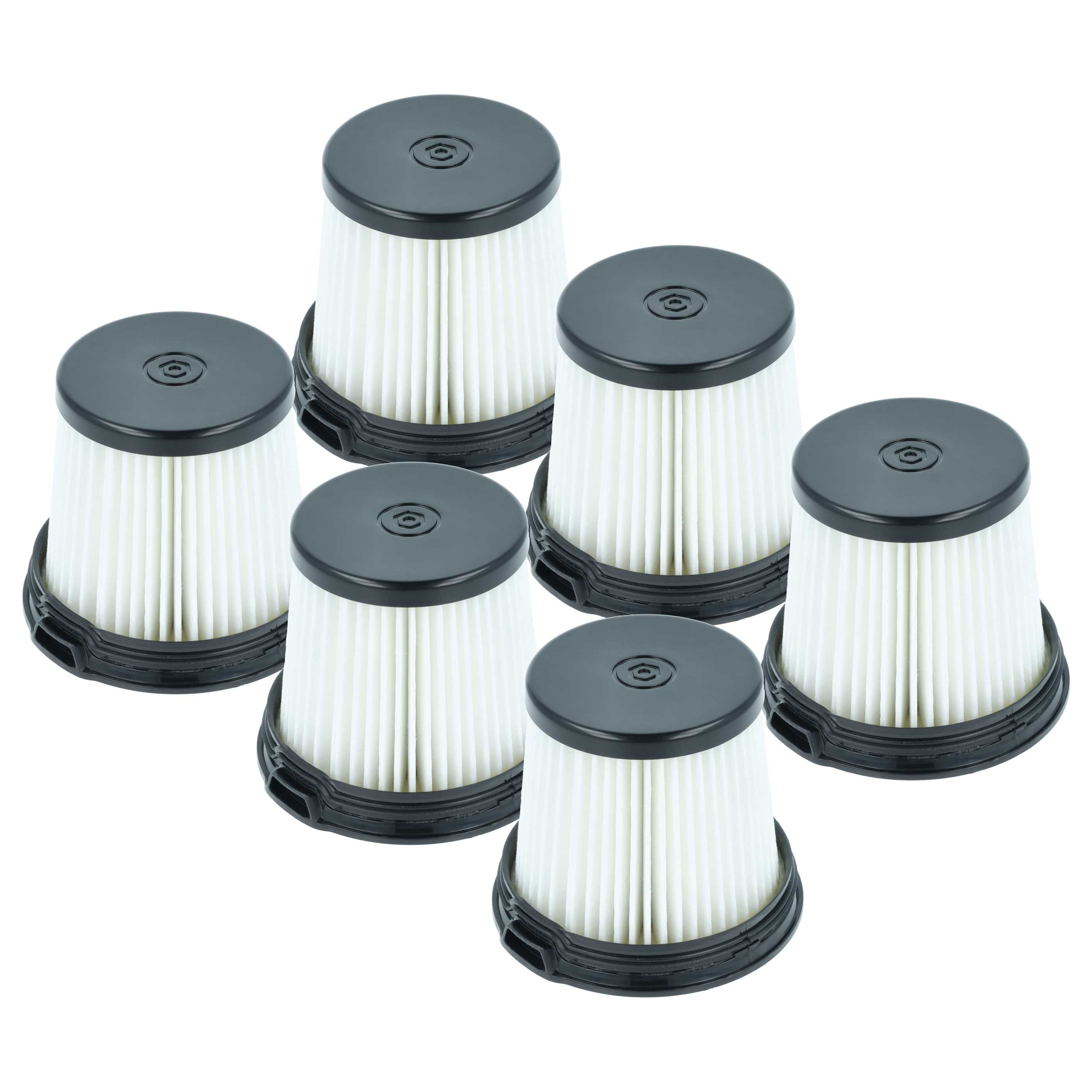 6x Filtre remplace Shark XHFIW1000, XPRFIW1000 pour aspirateur - Filtres de rechange