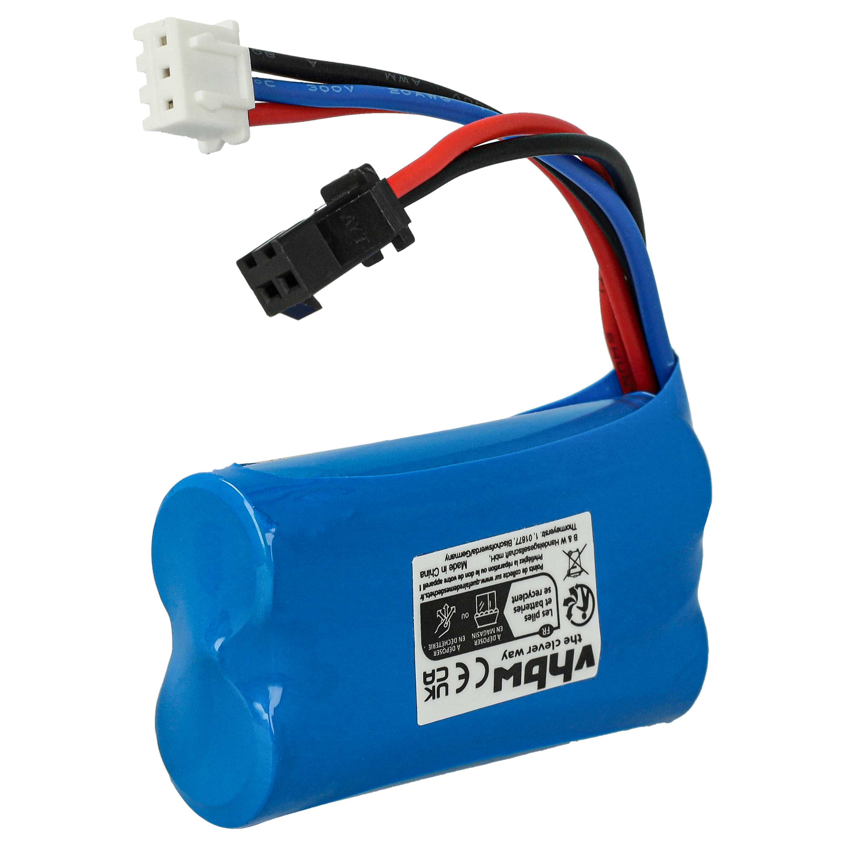 Batterie pour modèle radio-télécommandé - 500mAh 7,4V Li-ion, SM-2P