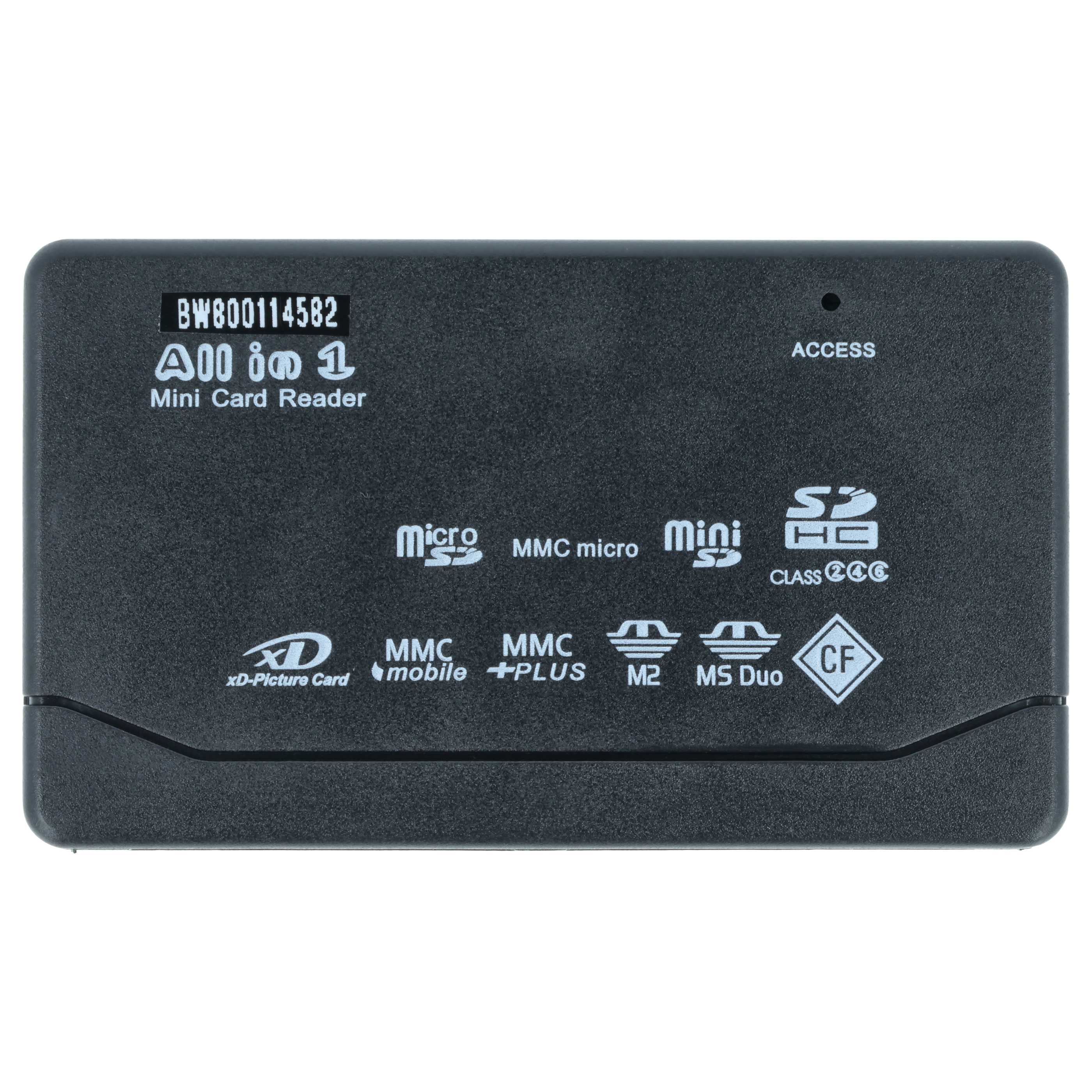 Lecteur carte SD tout en un pour carte micro SD – avec câble USB (mini USB - USB)