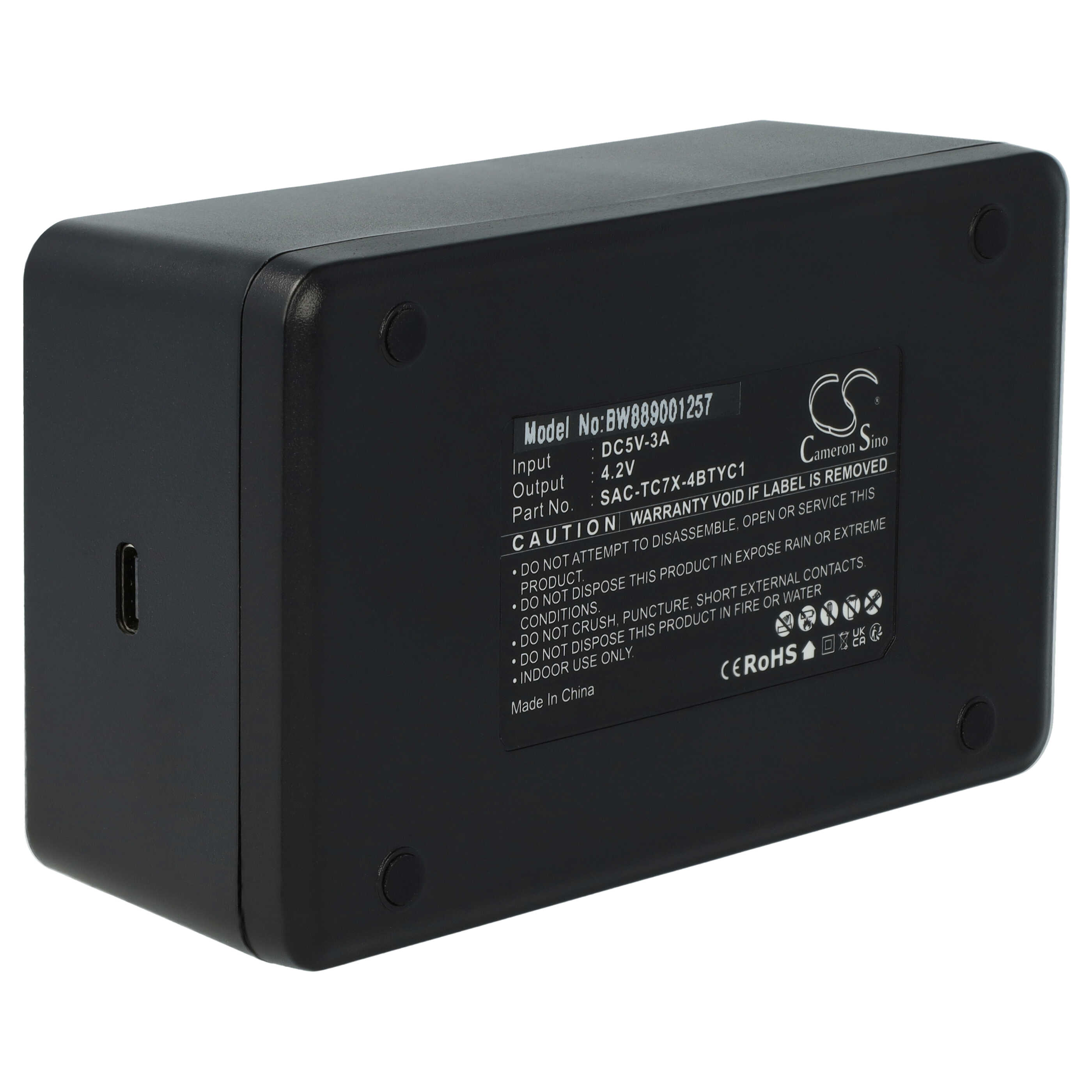 Dual-Ladegerät passend für Motorola 82-171249-01 Barcode Scanner/Akkus