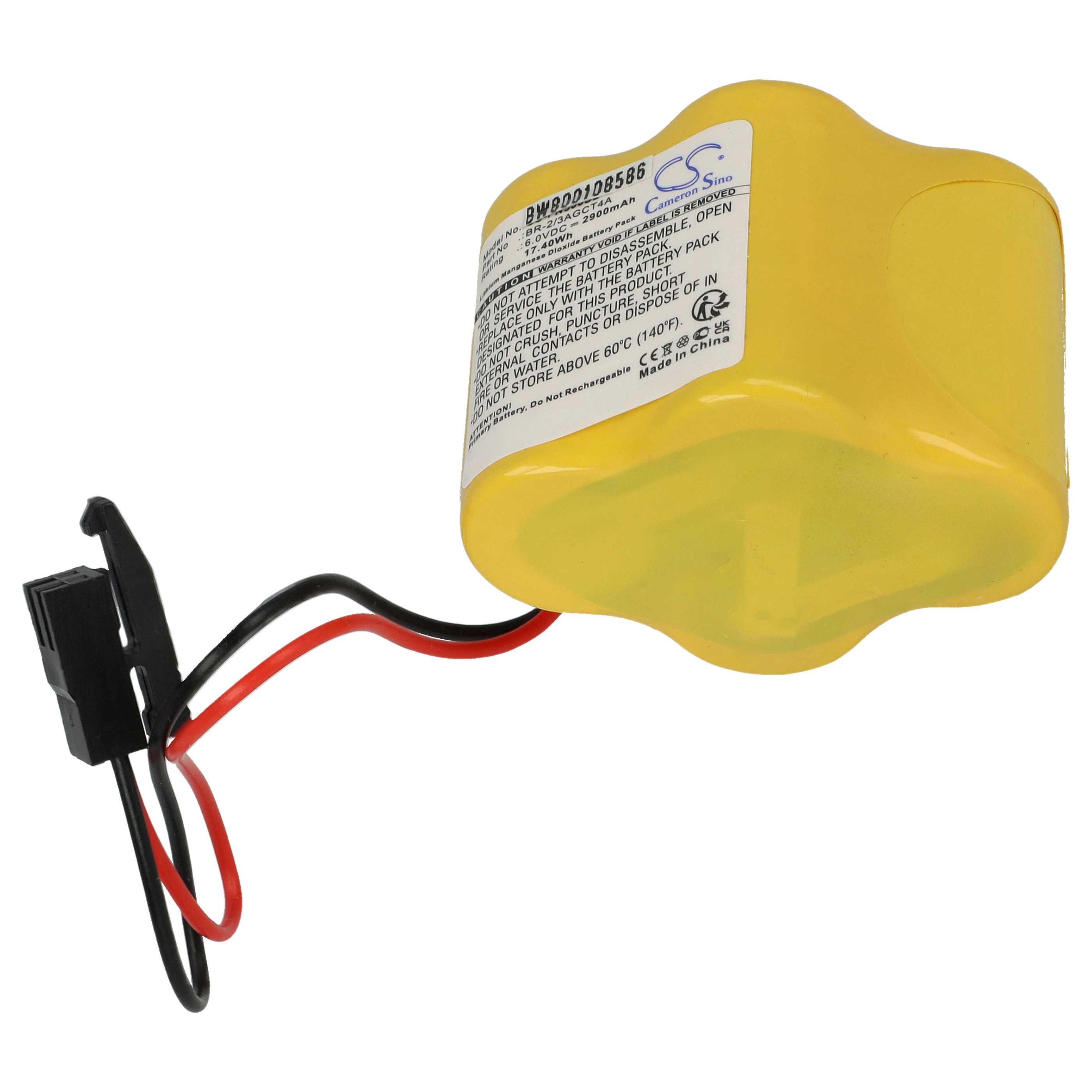 Raid-Controller-Akku als Ersatz für BR-2/3AGCT4A, A06B-6114-K504, A98L-0031-0025, CL 25A - 4400mAh 6V Li-Ion