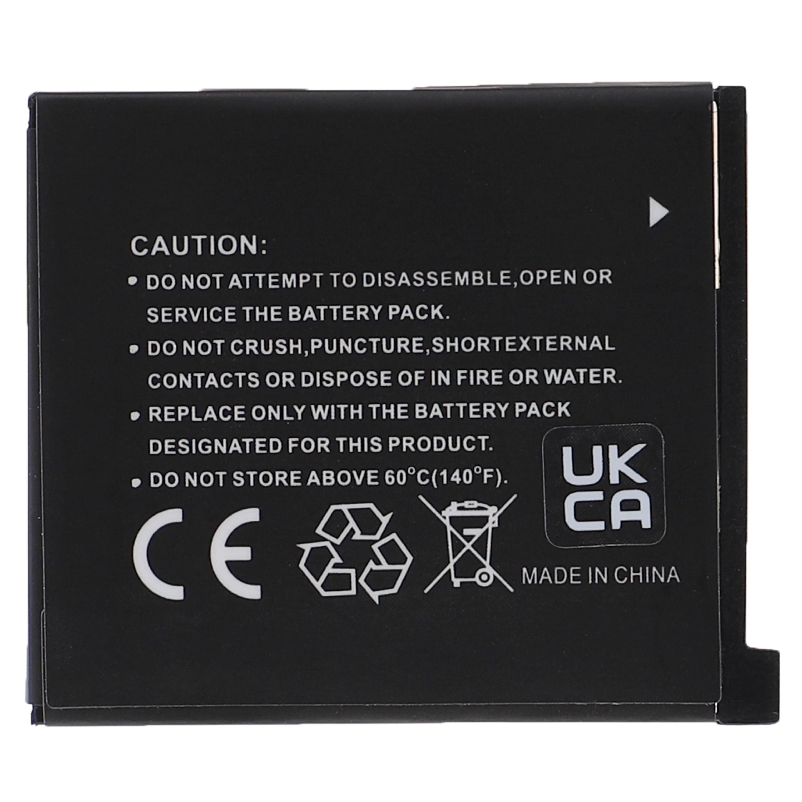 Batterie remplace Casio NP-60 pour appareil photo - 600mAh 3,7V Li-ion