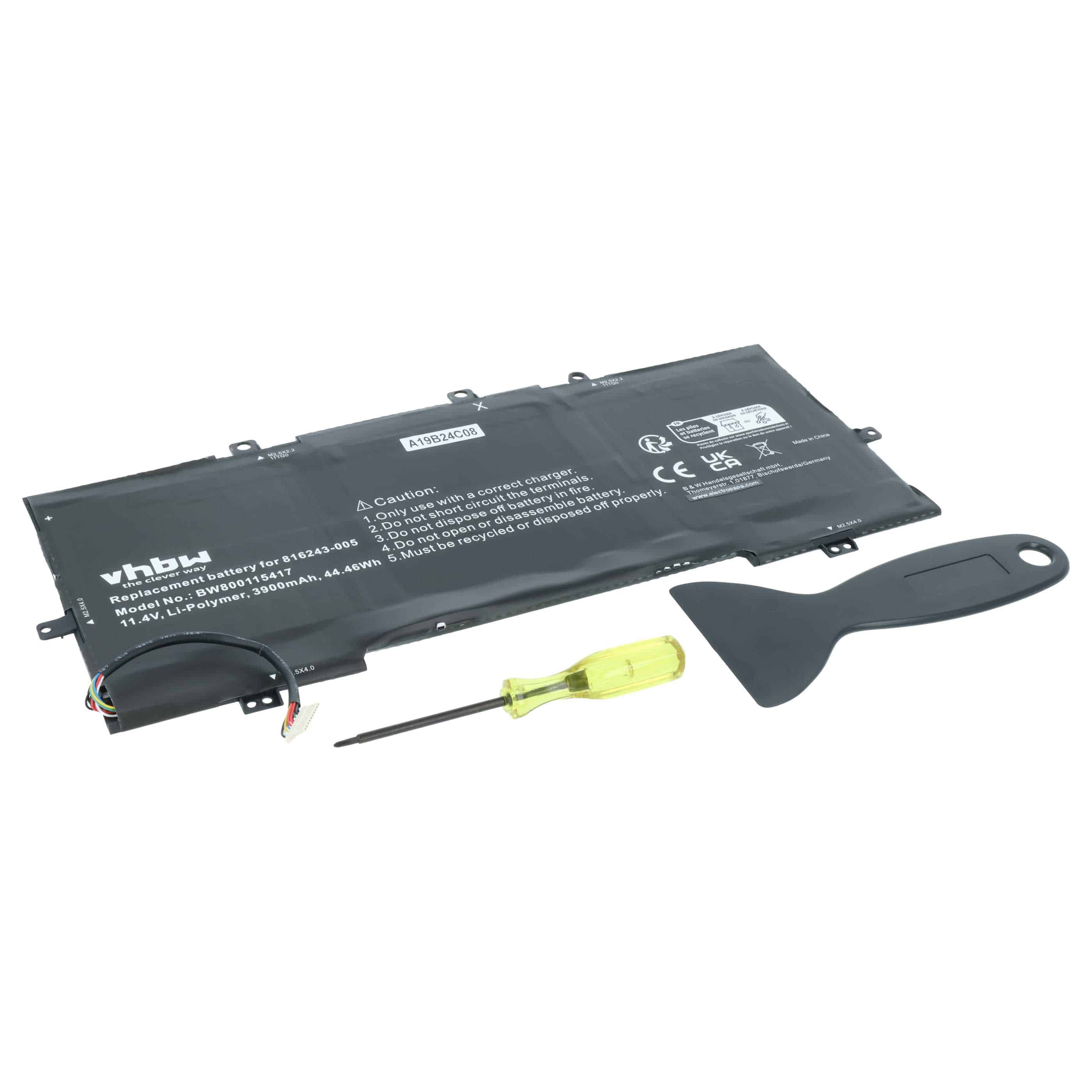 Akumulator do laptopa zamiennik HP 816497-1C1, 816238-850, 816243-005 - 3900 mAh 11,4 V LiPo, czarny