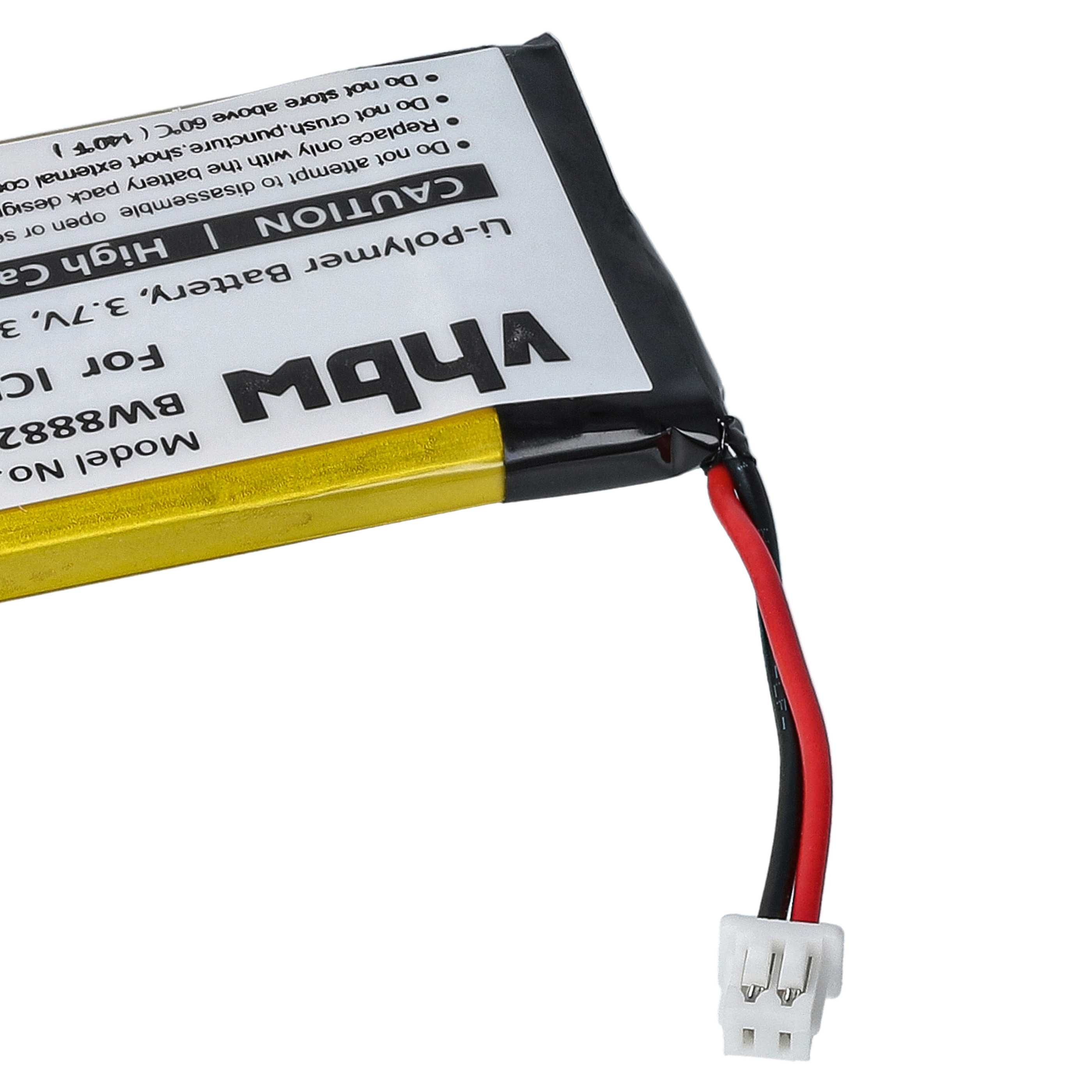 2x Akumulator do słuchawek bezprzewodowych zamiennik Sena ICP40/25/40P - 350 mAh 3,7 V LiPo