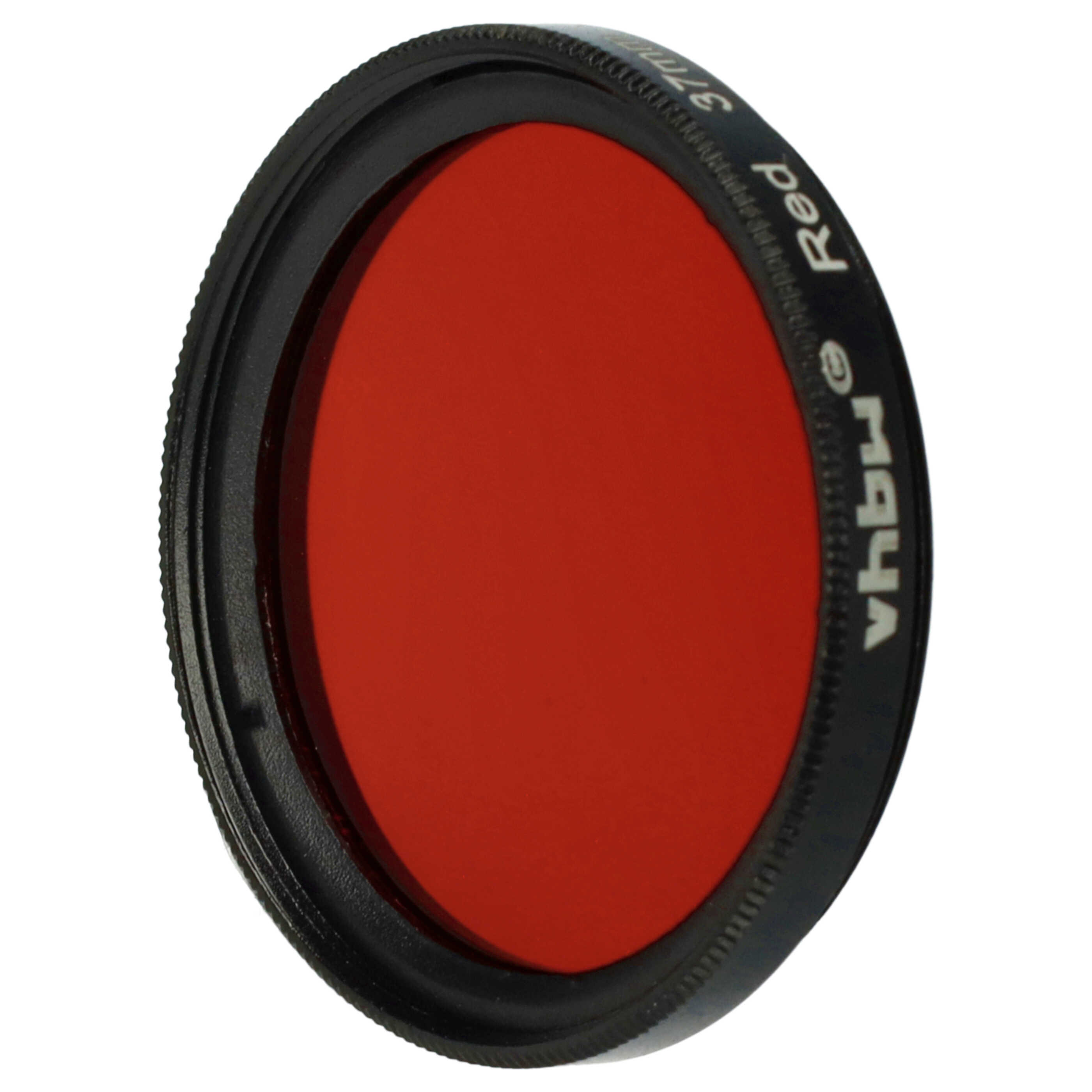 Filtr fotograficzny na obiektywy z gwintem 37 mm - filtr czerwony