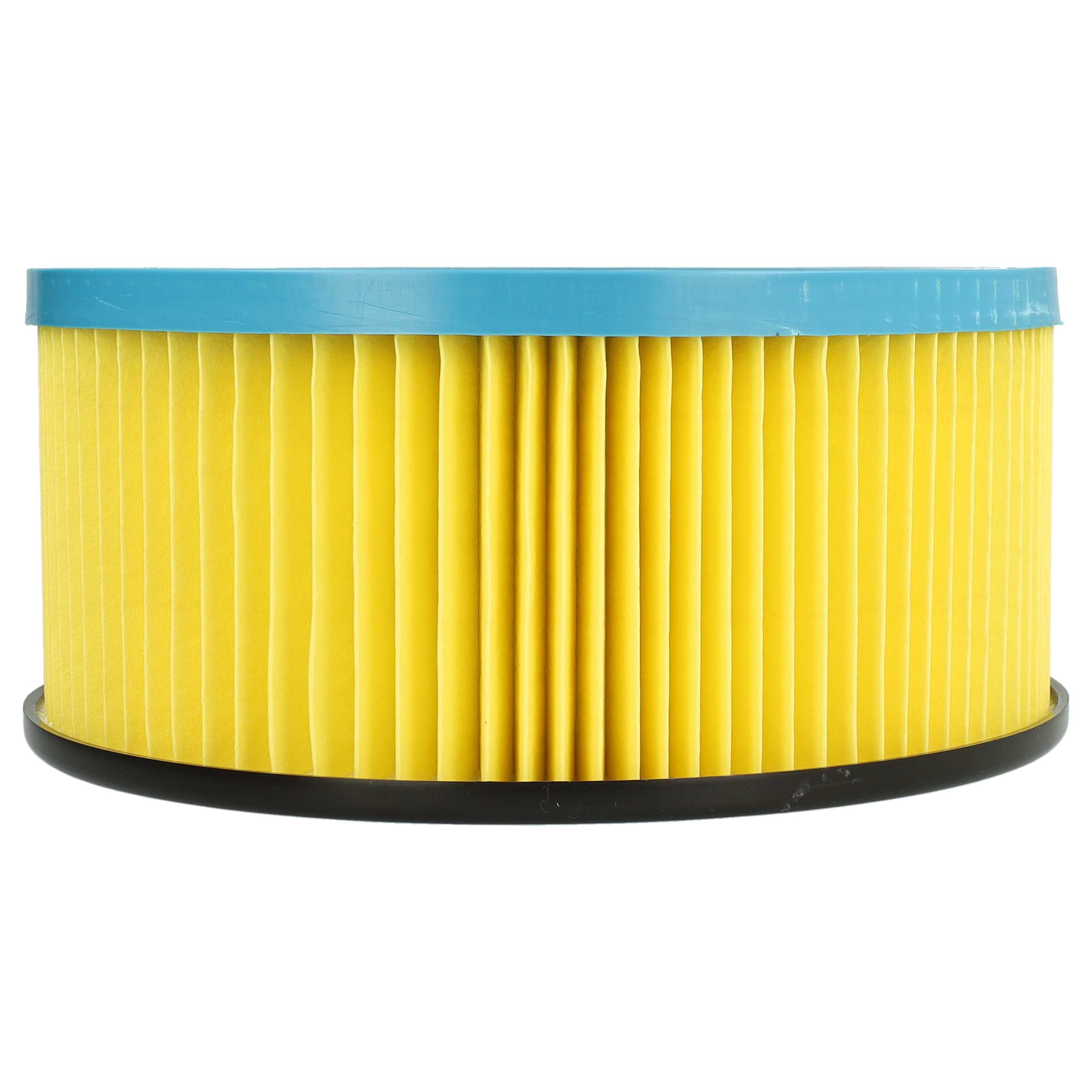 4x Filtercartridge filter replaces Metabo 631753000 for Hitachi Vacuum Cleaner, black / blue / yellow
