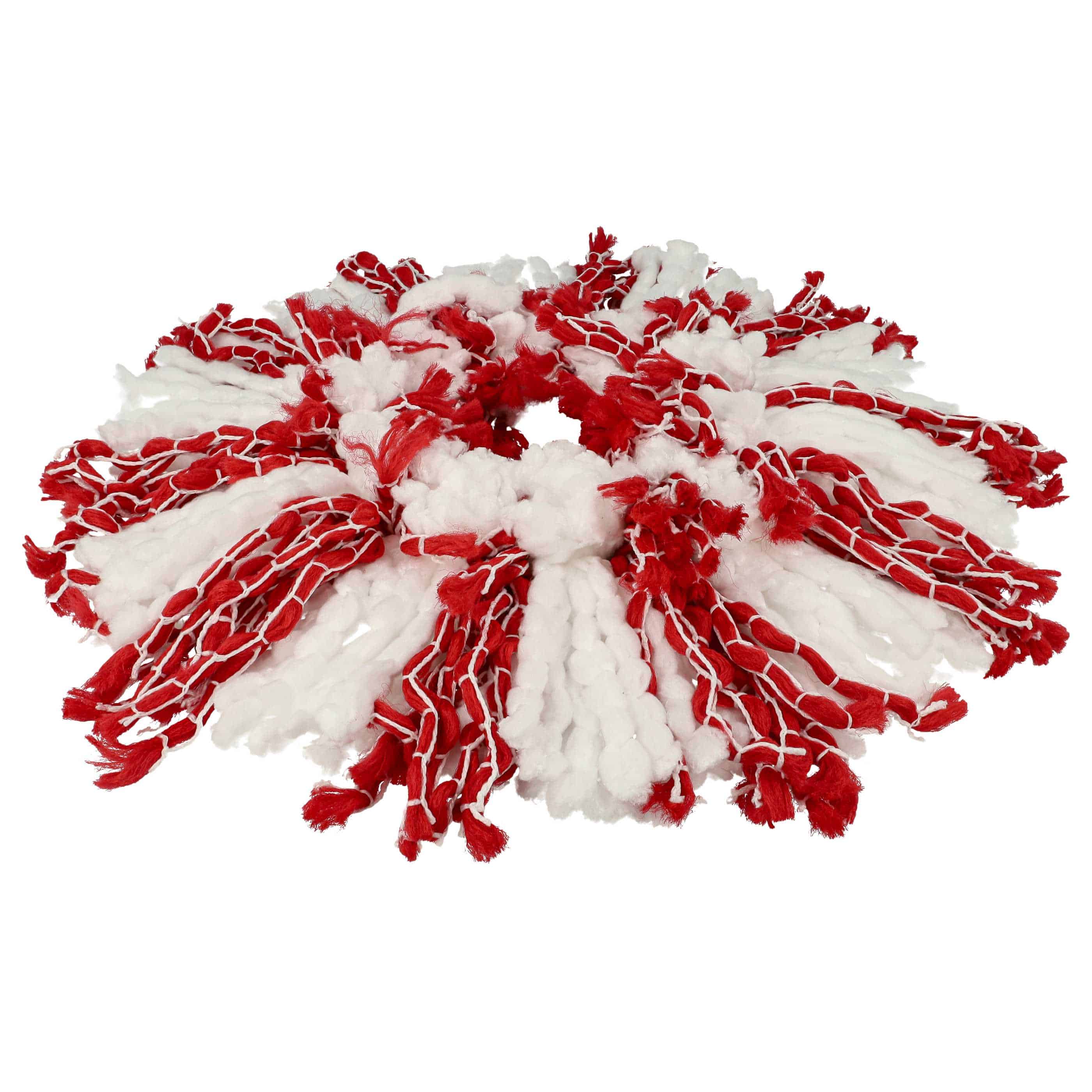 2x Mop Head replaces Leifheit 52115, 52094 for Leifheit Mop - microfibre, white, red