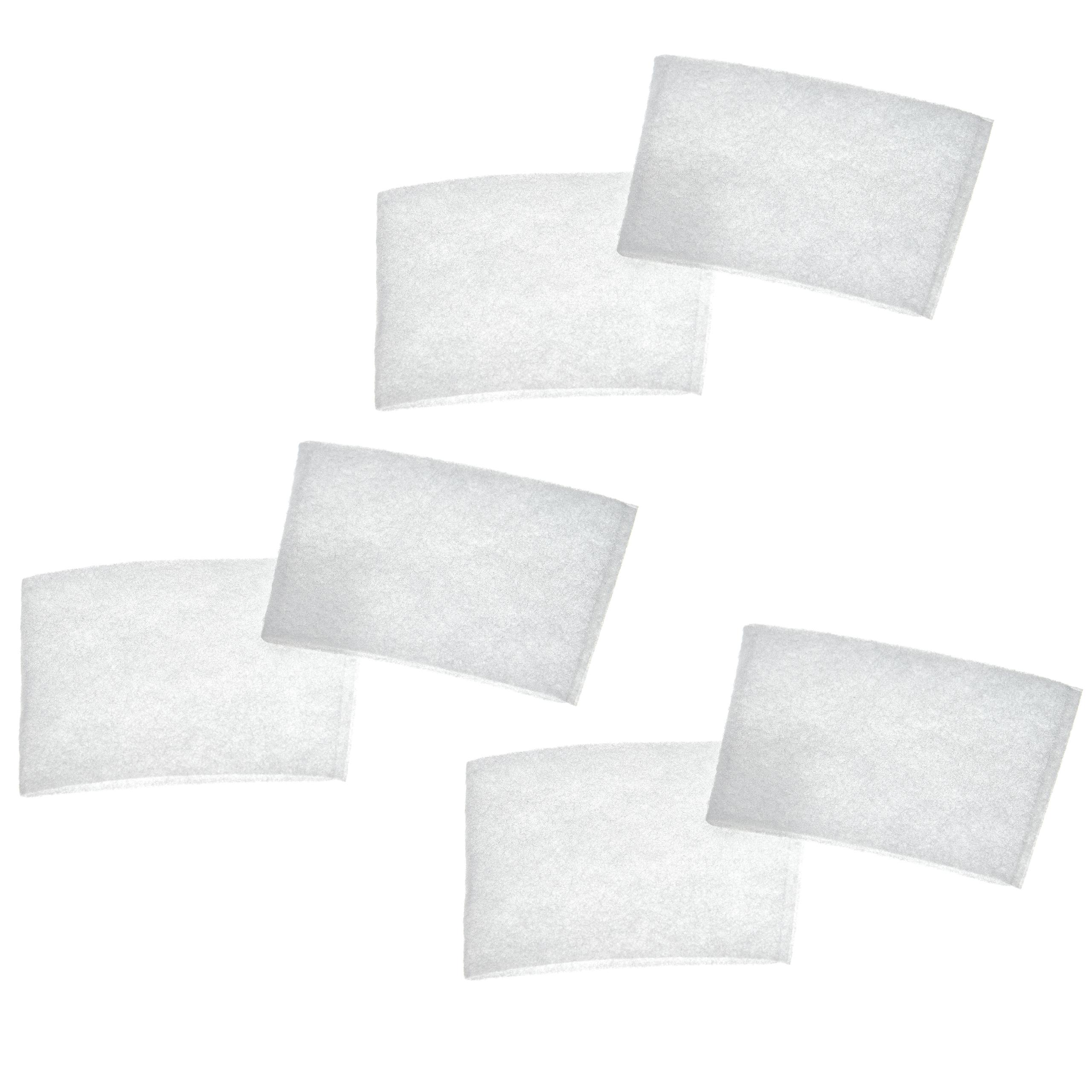 6x Filtr z włókniny do odkurzacza Dirt Devil zamiennik Dirt Devil 2881077 - biały
