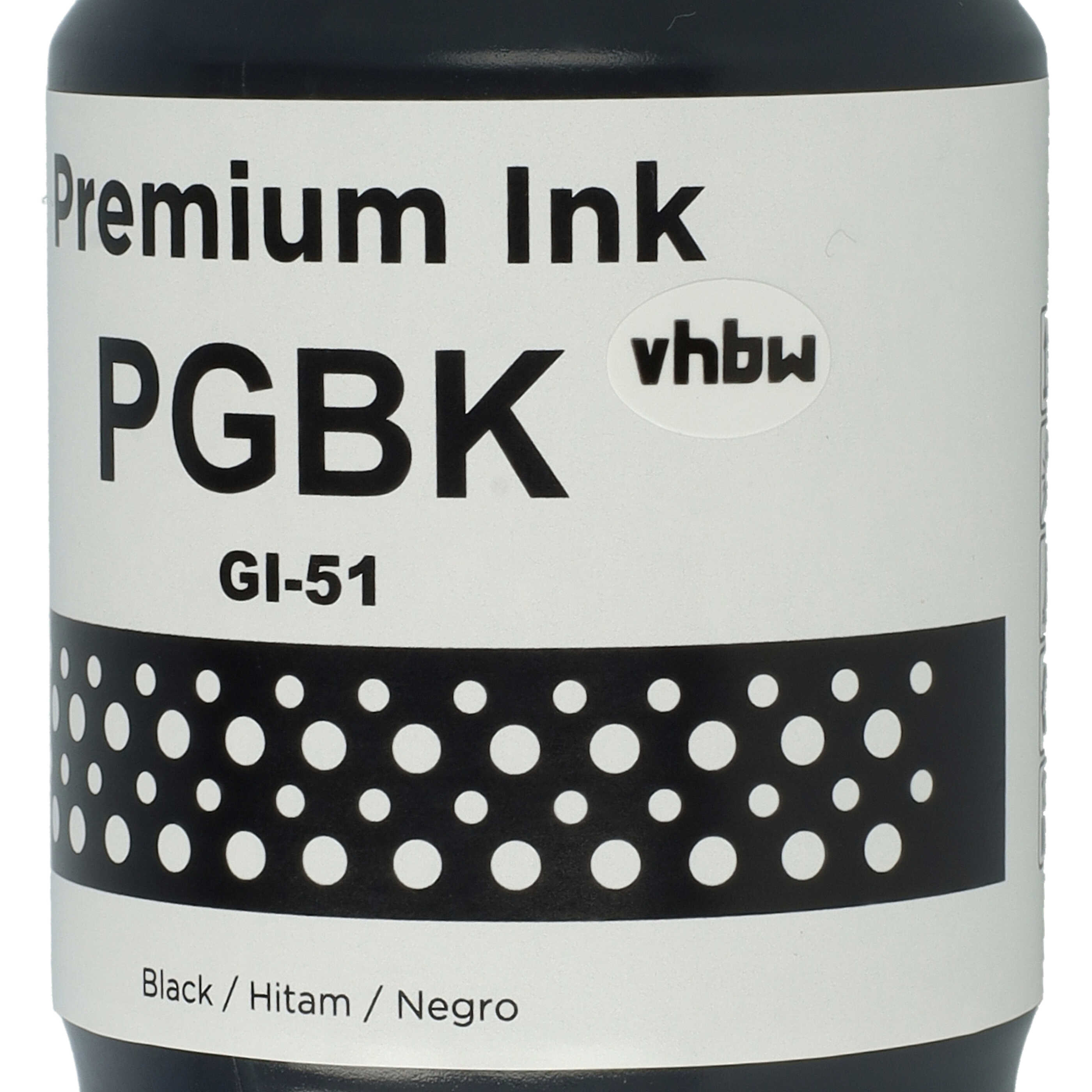 Refill Ink Black replaces Canon GI-11, GI-21, GI-41, 4528C001, GI-41BK for Canon Printer - Pigmented, 135 ml