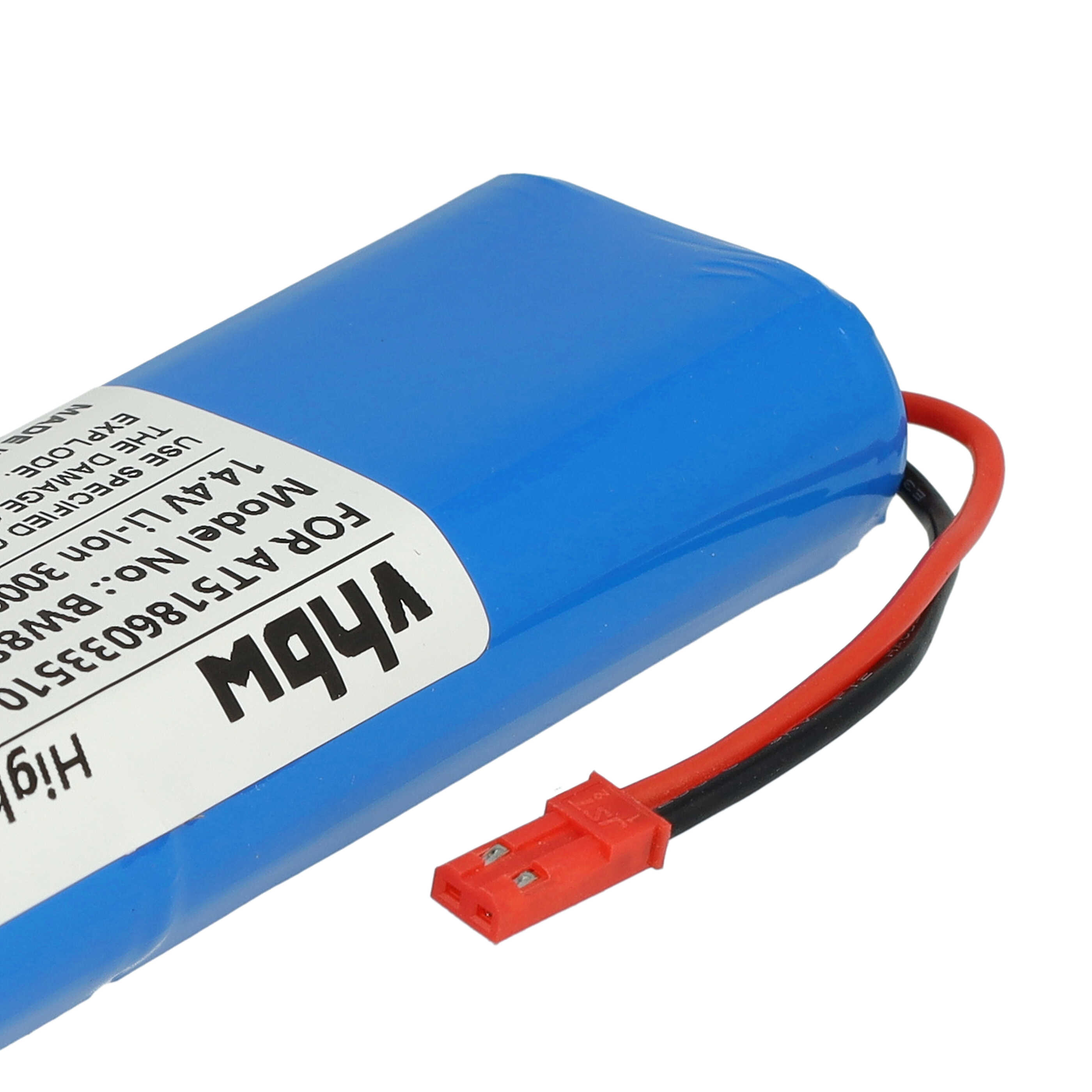 Batterie remplace Ariete AT5186033510 pour robot aspirateur - 3000mAh 14,4V Li-ion