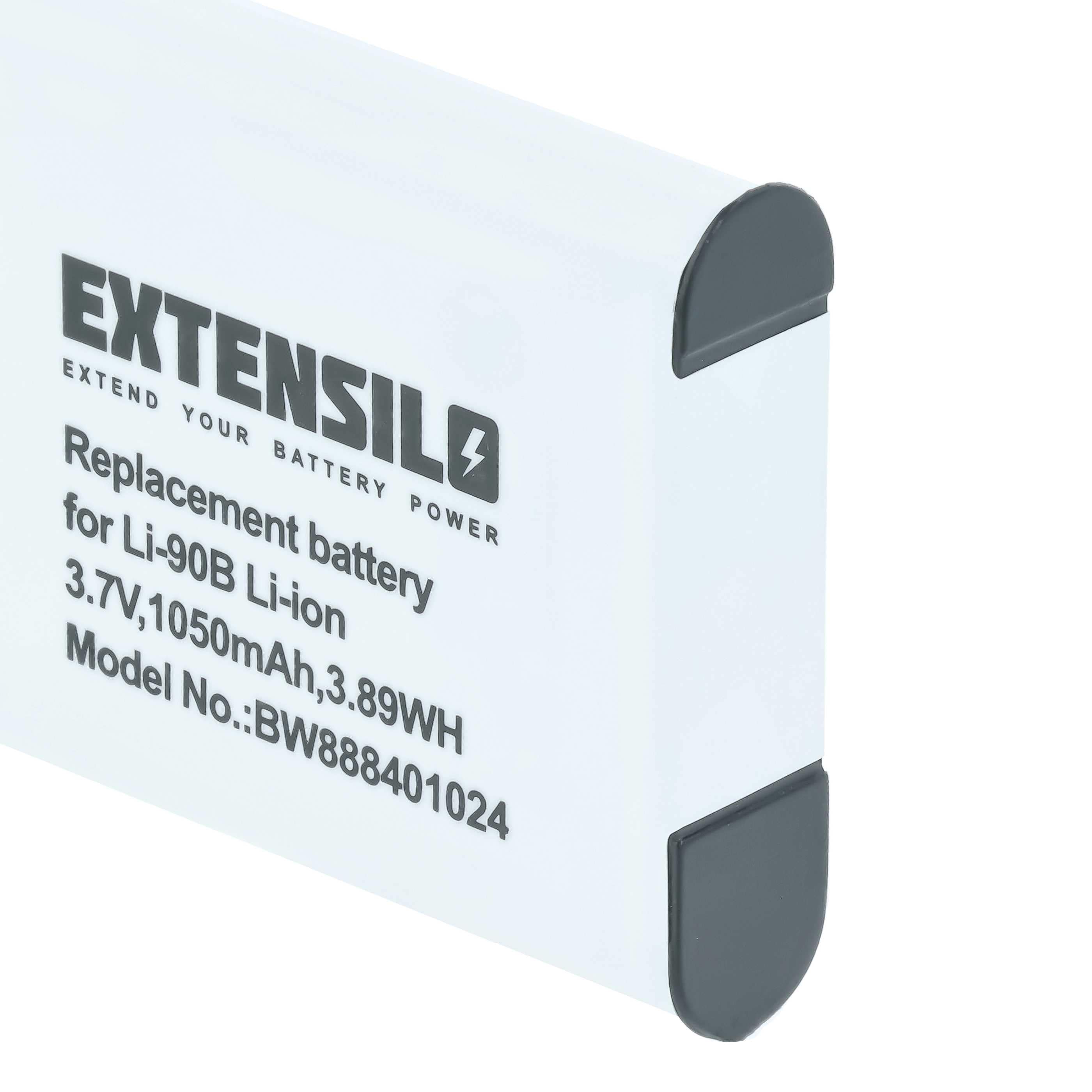 2x Battery replaces Olympus Li-92B, Li-90B - 1050mAh, 3.7V, Li-Ion