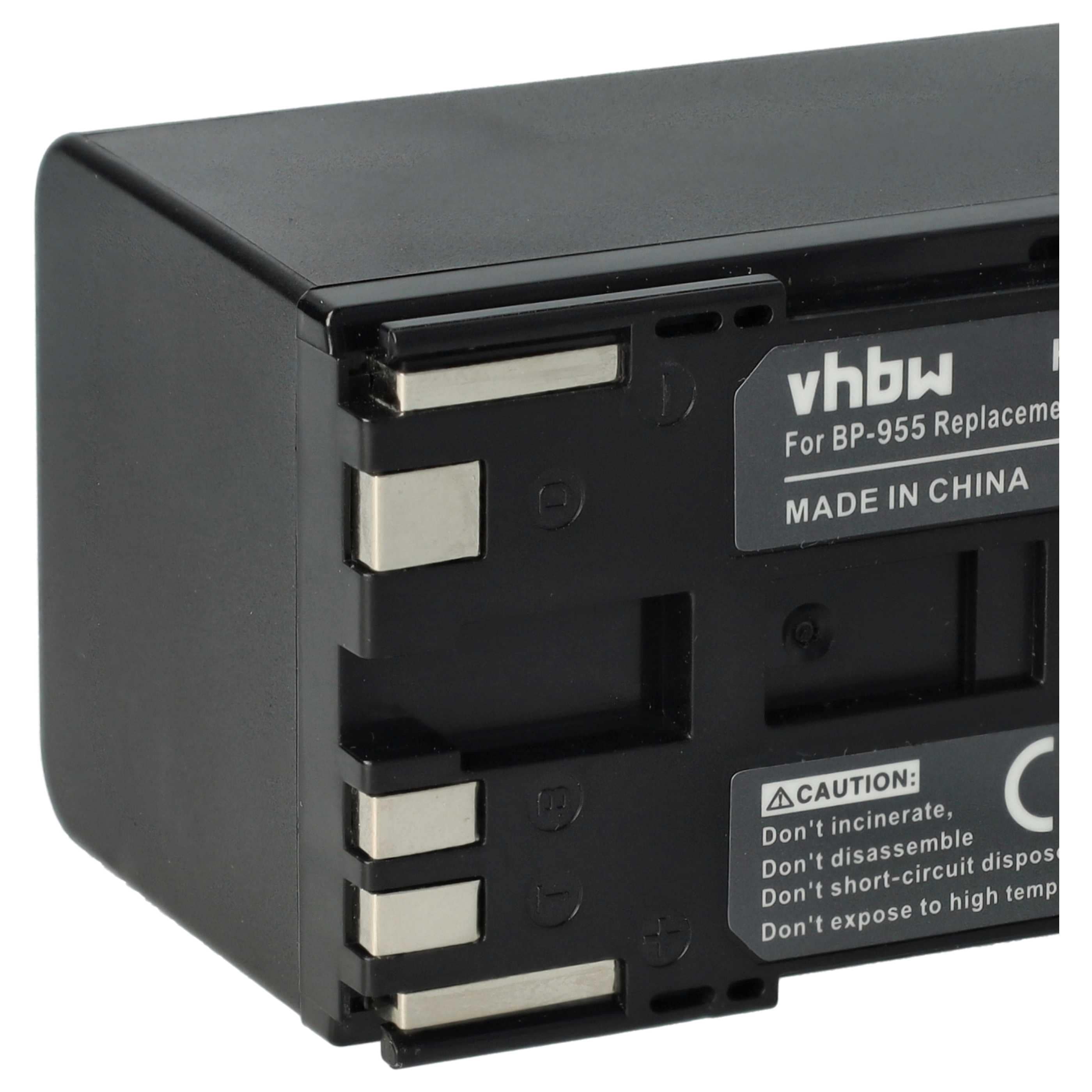 Videocamera 2x Battery replaces Canon BP-955 - 4400 mAh 7.4 V Li-Ion