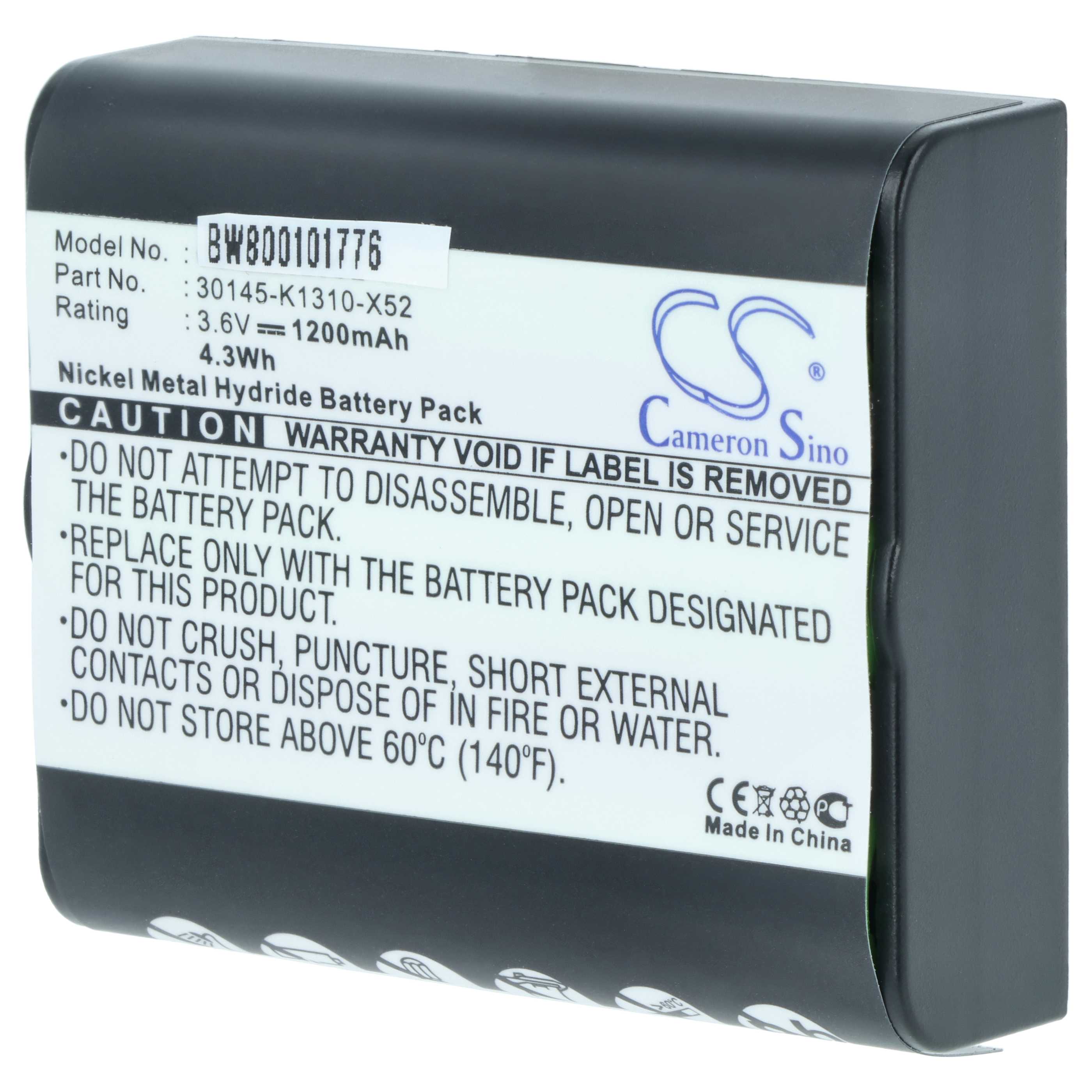 Batterie remplace Siemens 30145-K1310-X52 pour téléphone Telekom / T-Sinus - 1200mAh 3,6V NiMH