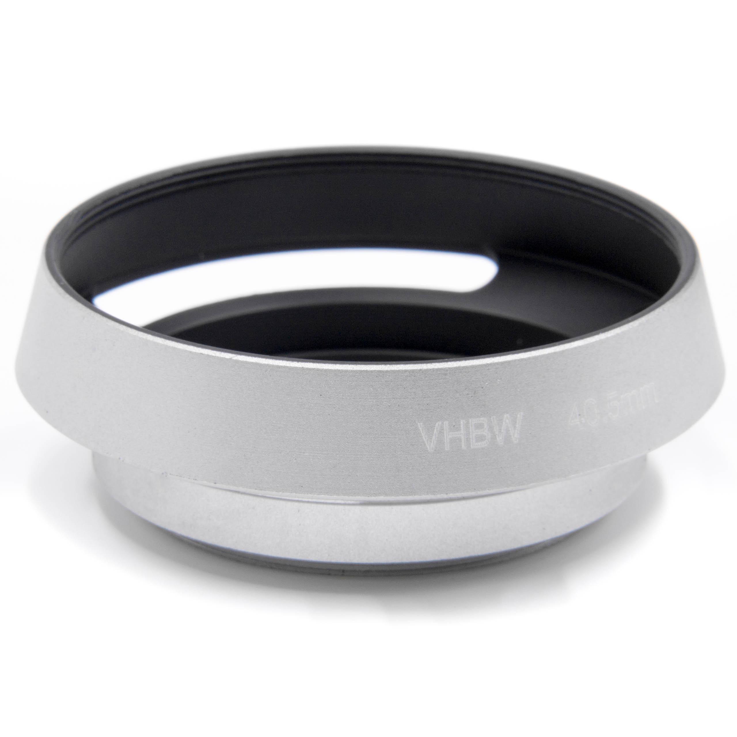 Lens Hood suitable for 40.5mm Lens - Lens Shade Silver, Round