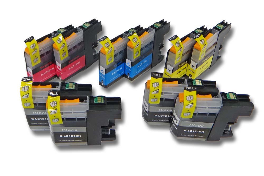 10x Ink Cartridges suitable for Printer - B/C/M/Y
