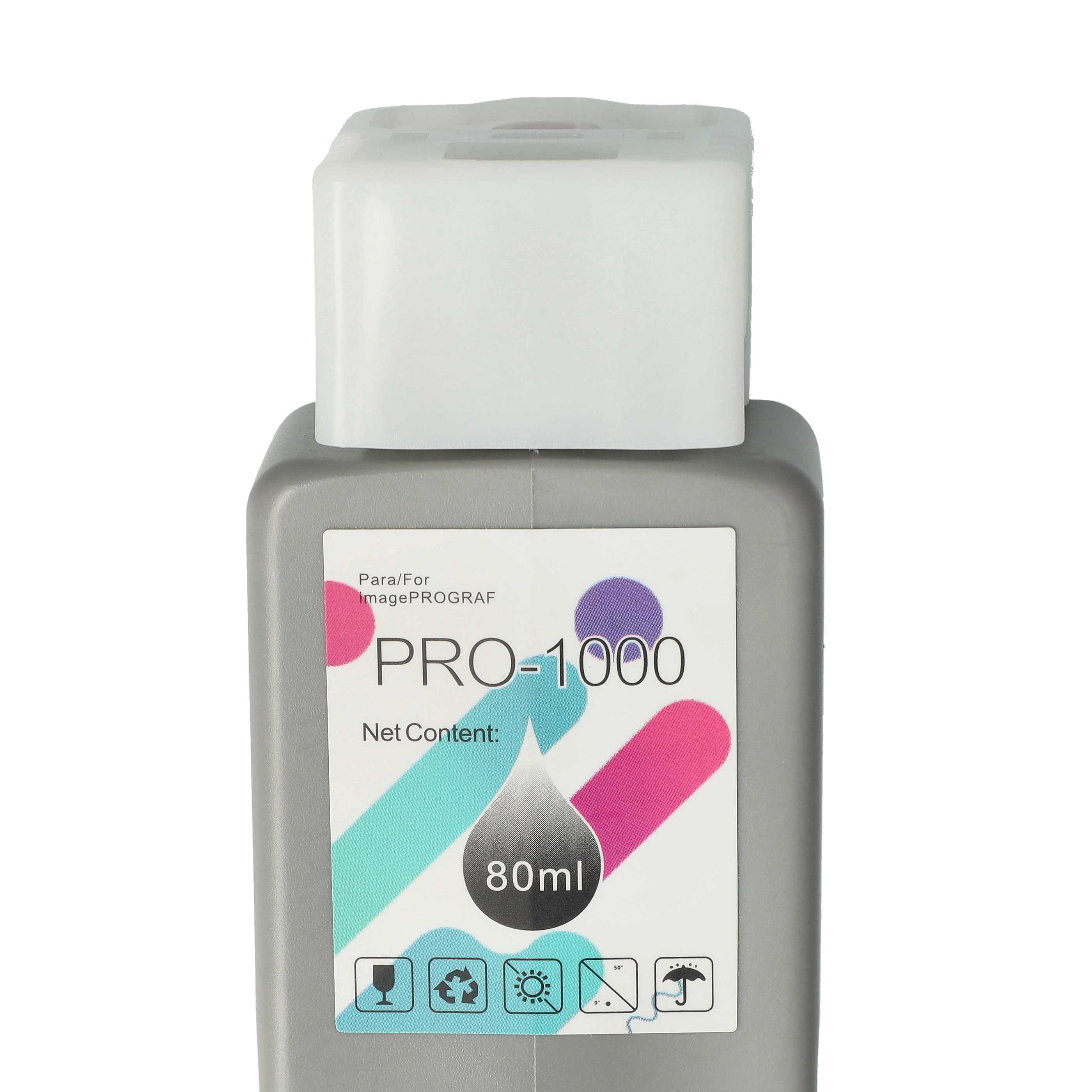 Ink Cartridge as Exchange for Canon PFI-1000PM, PFI-1000 PM for Canon Printer - photo magenta 80 ml + Chip