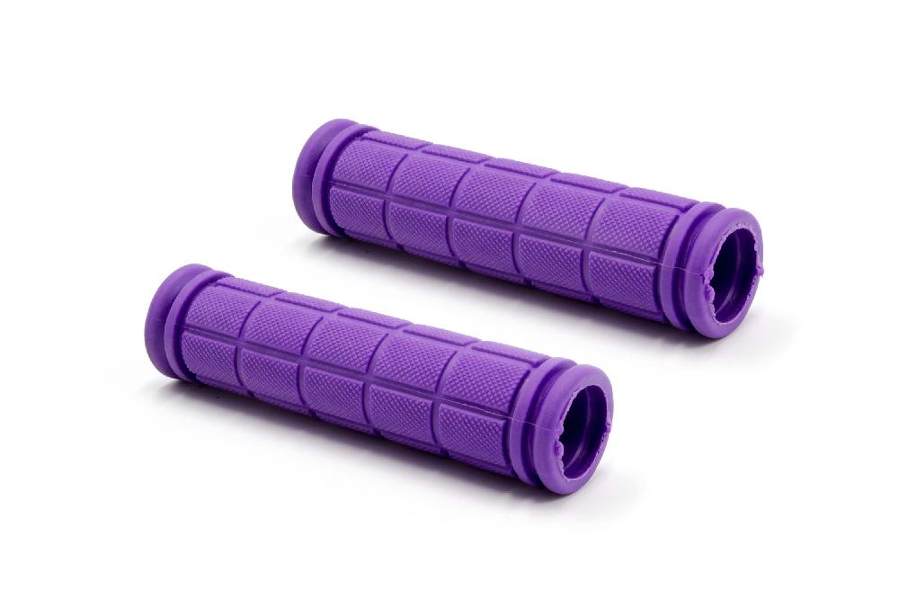 2x Handlebar Grips suitable for Bicycle, Mountain Bike - Hand Grips, Purple