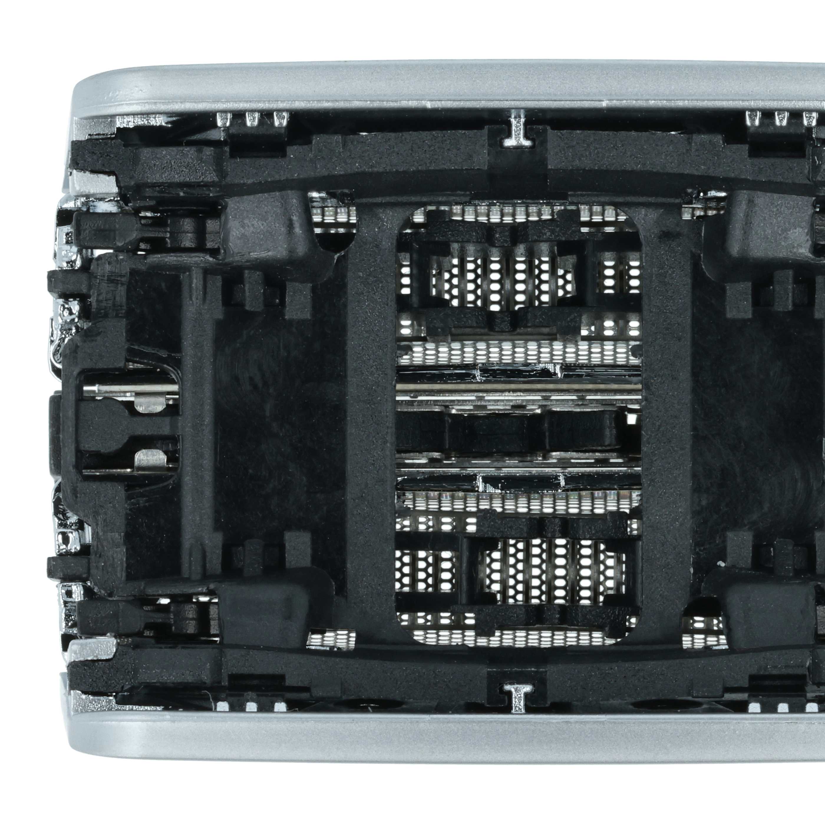 2x Shaving Heads replaces Braun 83M for Braun Electric Razor, silver