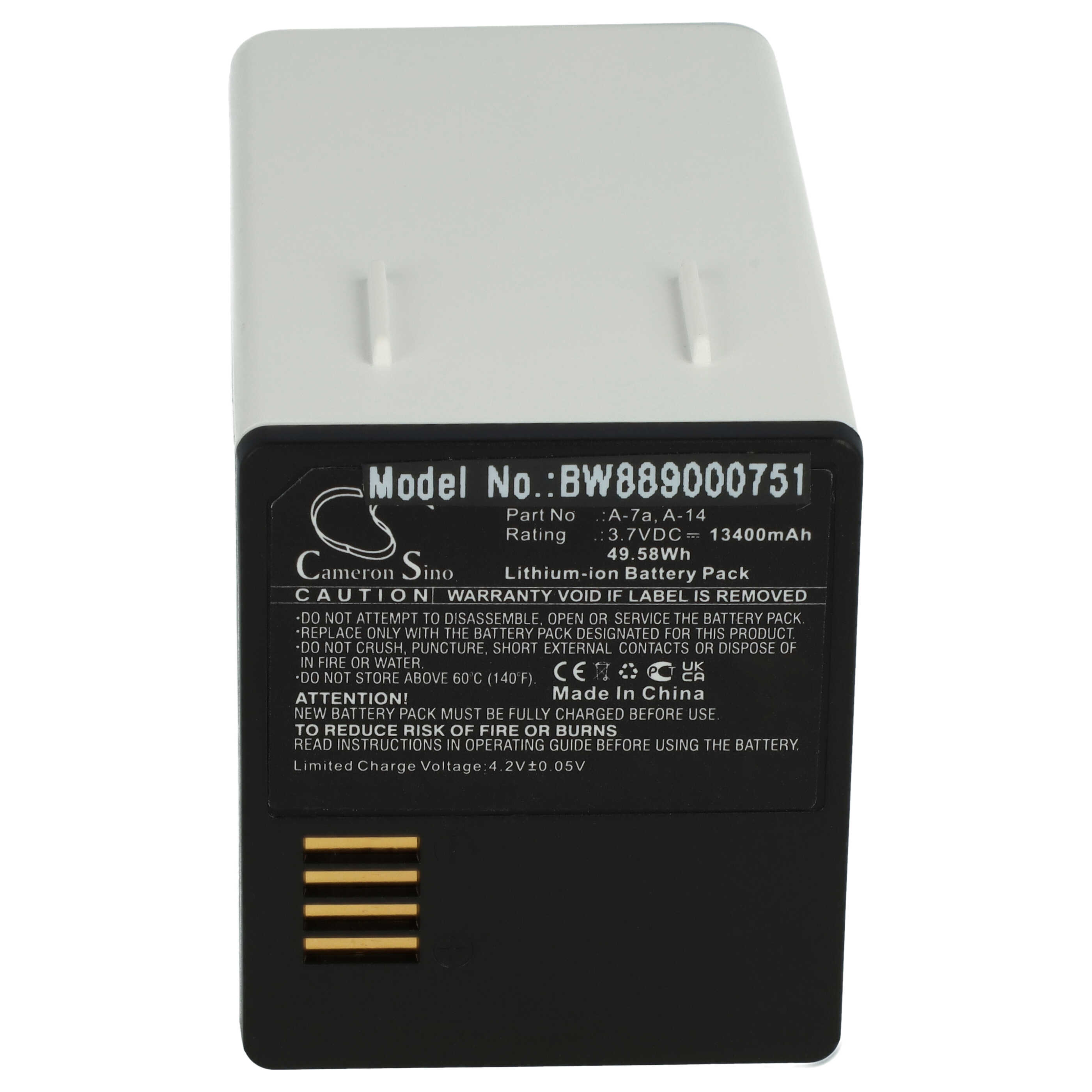 Security Camera Battery Replacement for Arlo 308-50019-01, A-14, A-7a - 13400mAh 3.7V Li-Ion