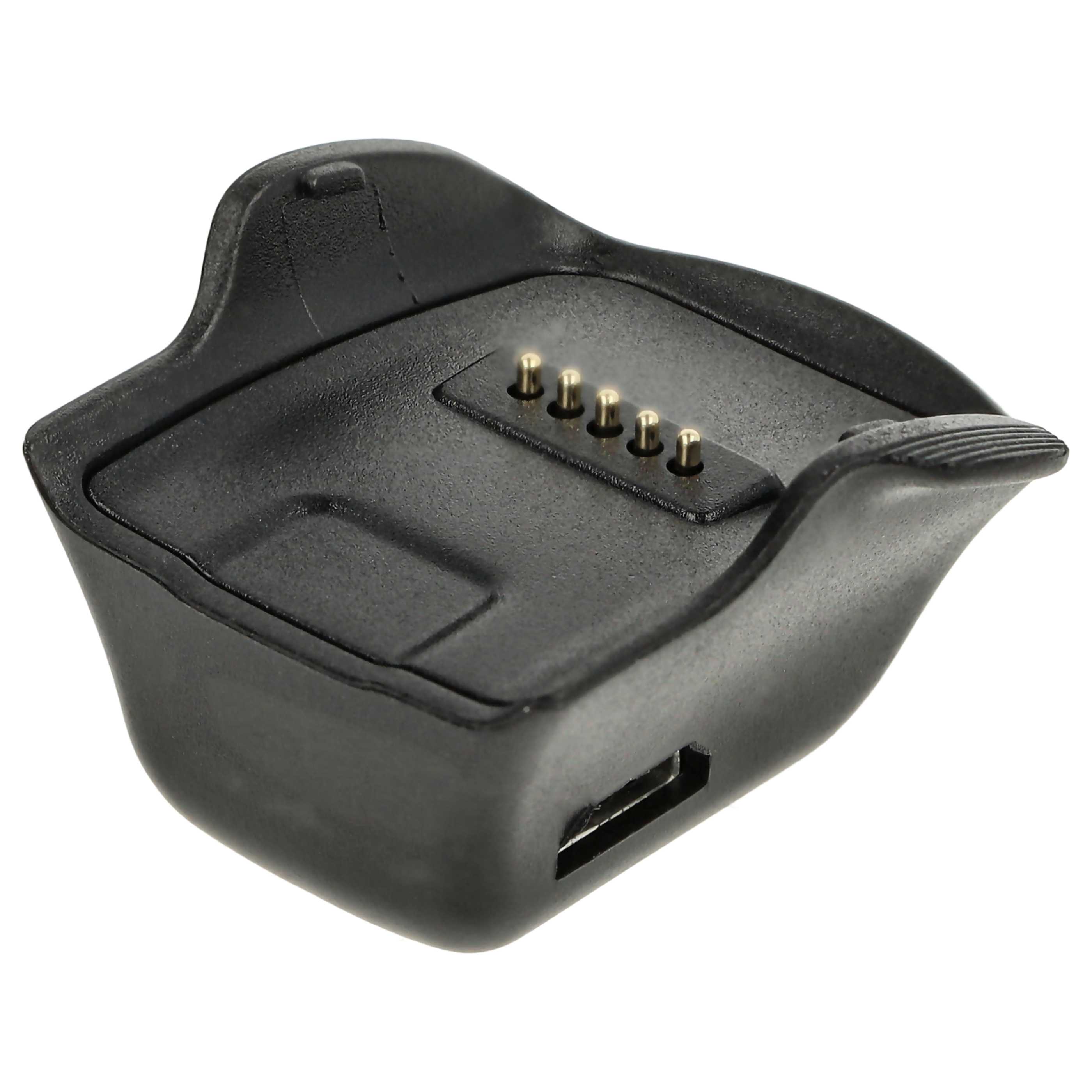 USB Charging Station suitable for Samsung Gear Fit SM-R350 Smartwatch, black