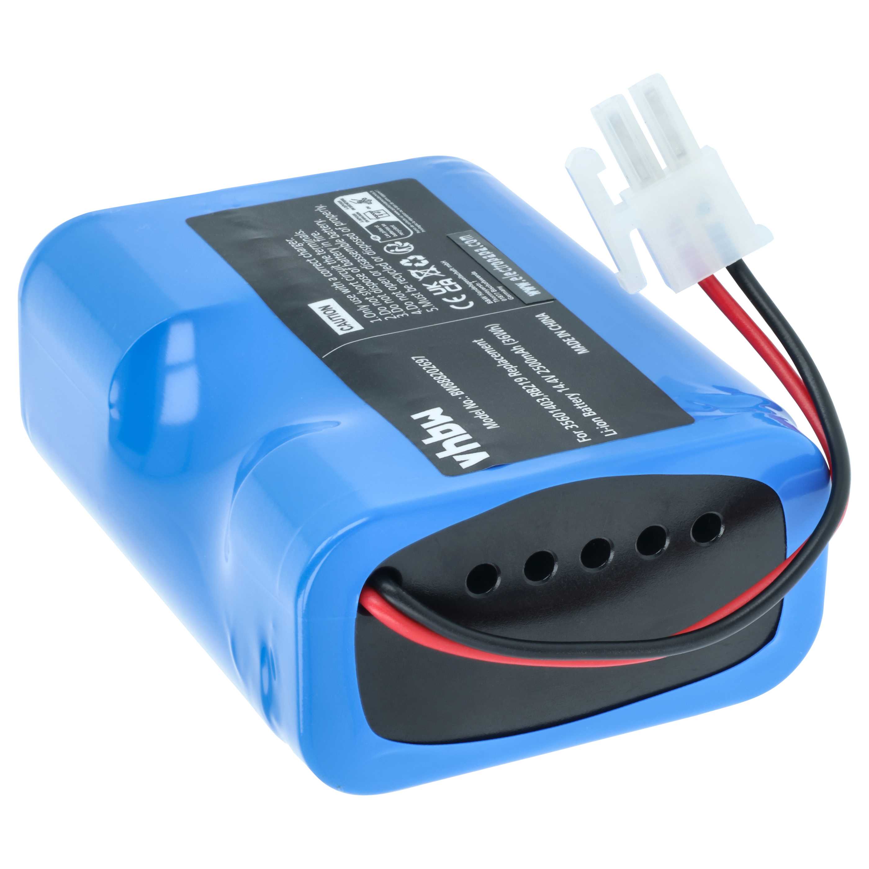 Batteria sostituisce Hoover 35601727, 35601403, RB219, Li-RB226 per robot aspiratore - 2500mAh 14,4V Li-Ion