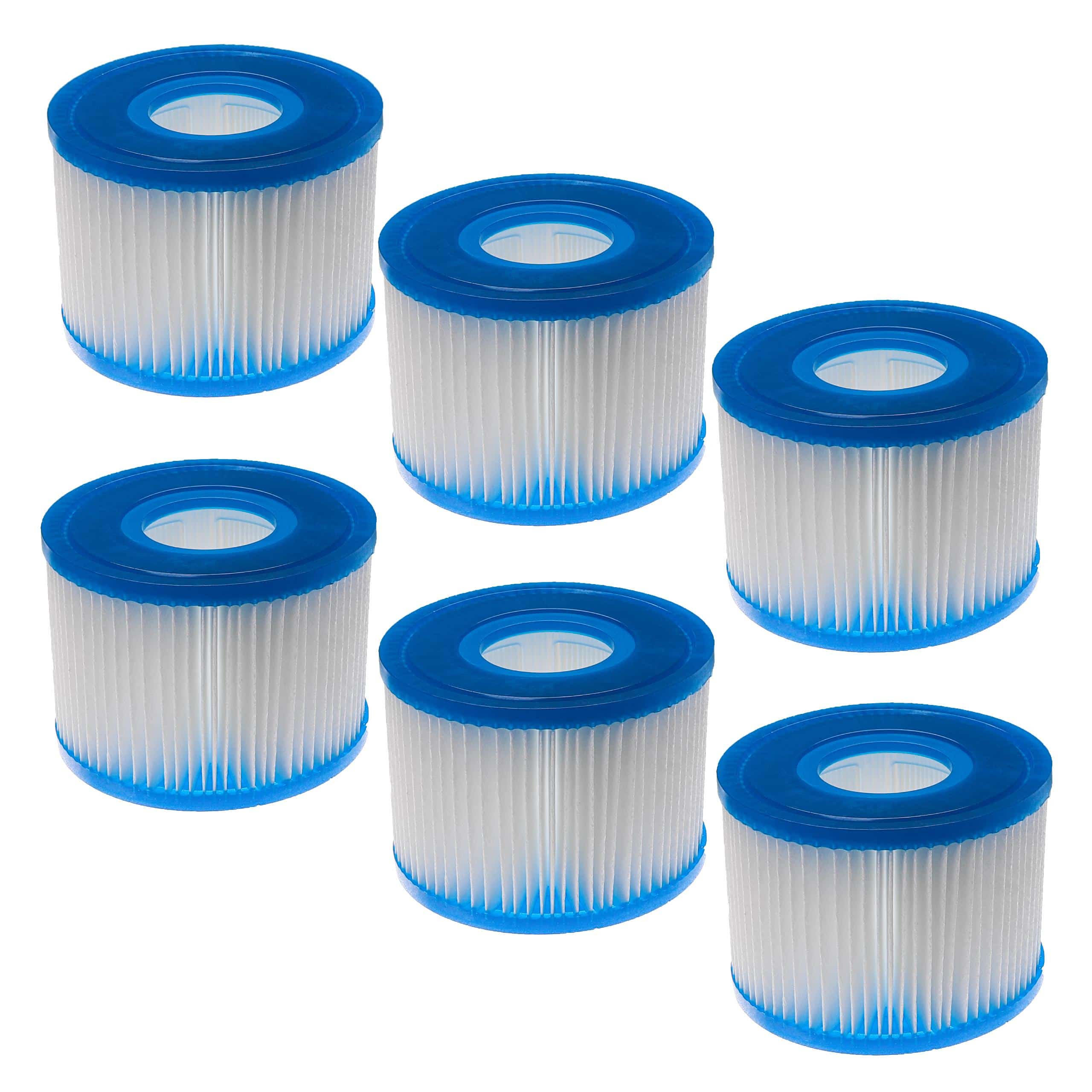 6x Pool Filter Type S1 as Replacement for Bestway FD2135 - Filter Cartridge