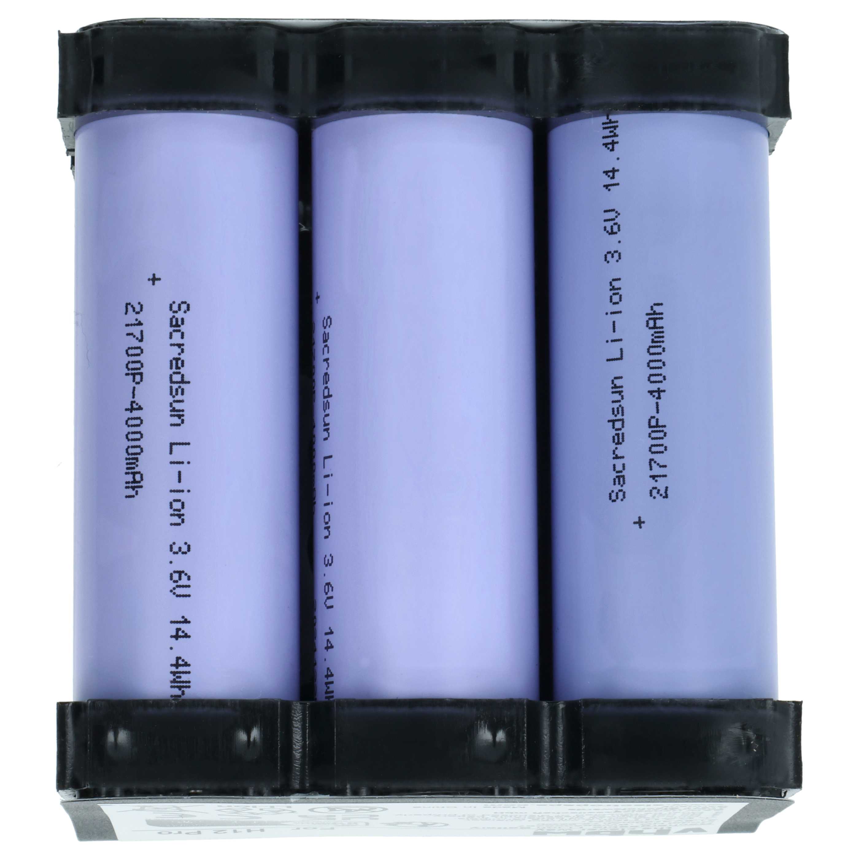 Battery replaces Dreame W2210, W2210-6S1P-BWB, 1.76.DRE.1.7 for Dreame 3700mAh, 21.6V, Li-Ion