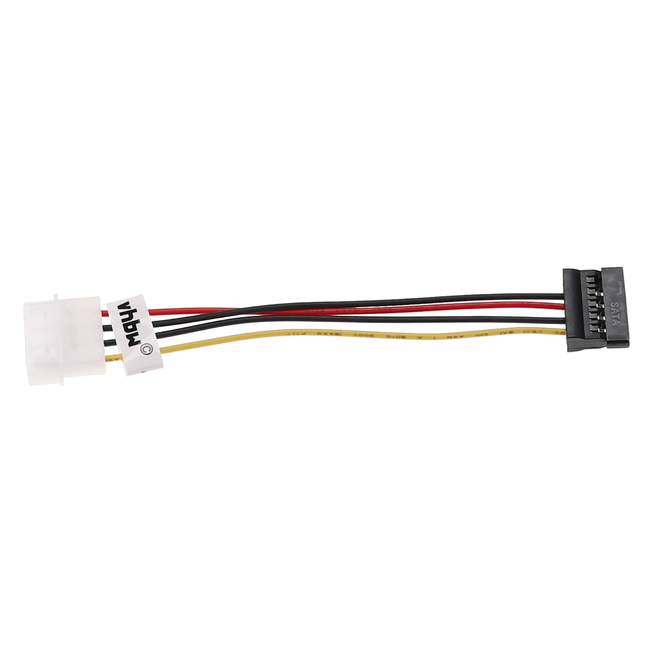 Cable de corriente a clavija (h) SATA compatible para discos duros - Cable de corriente IDE , 15 cm
