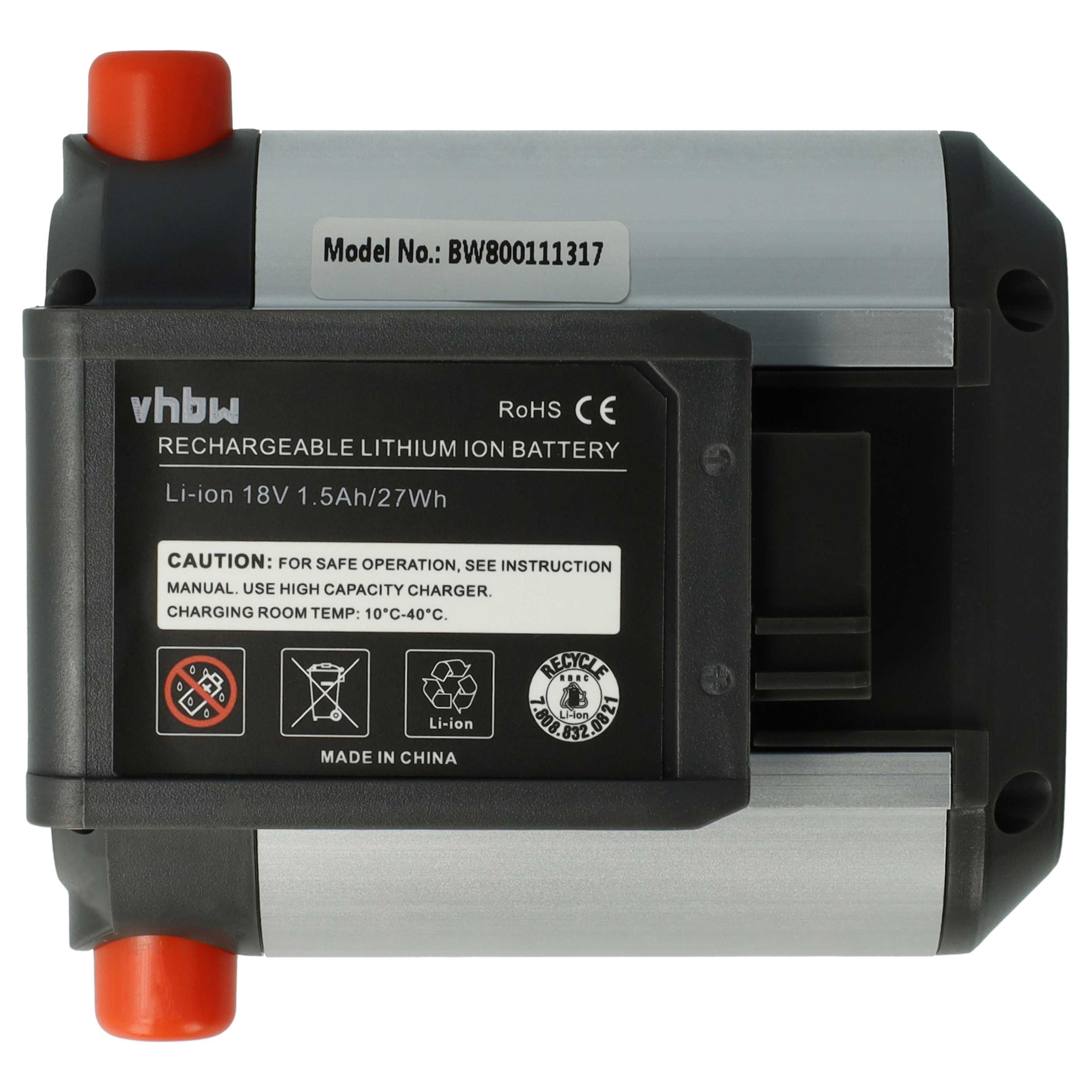 3x Akumulator do robota koszącego zamiennik Gardena BLi-18, 9839-20, 9840-20 - 1500 mAh 18 V Li-Ion