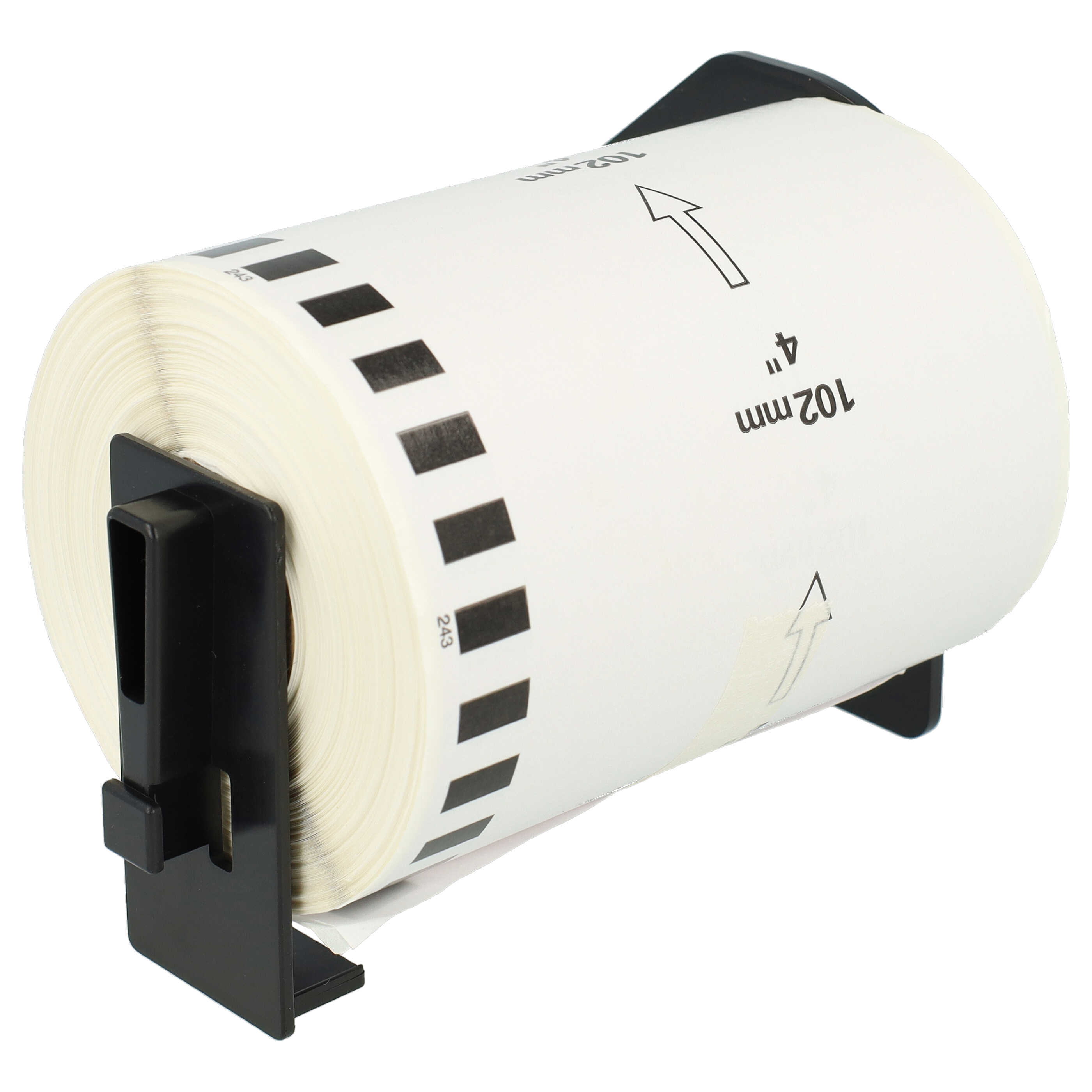 5x Label Roll replaces Brother DK-22243 Labeller - 102 mm x 30.48 m + Holder