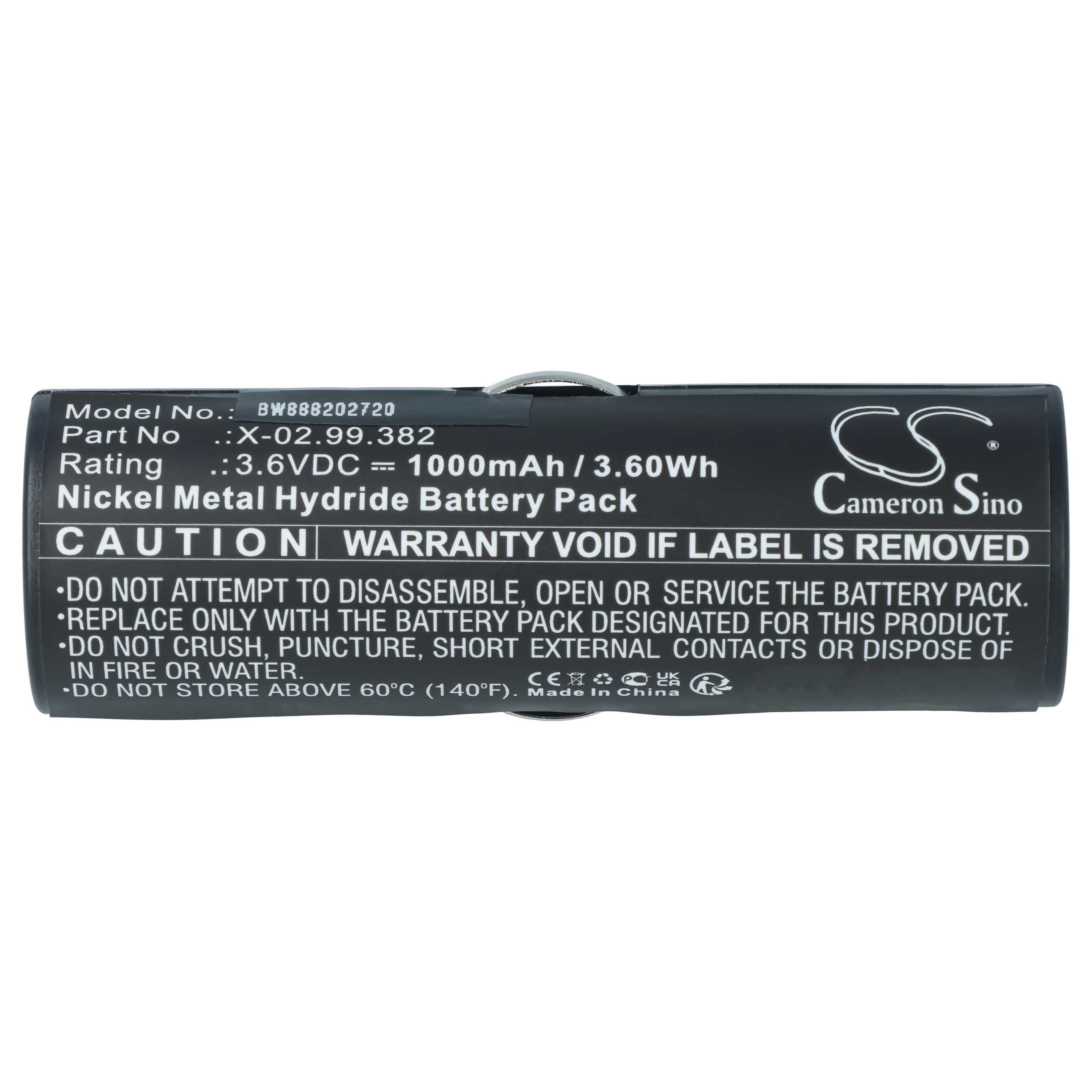 Akku passend für Heine Beta 200 - 1000mAh 3,6V NiMH