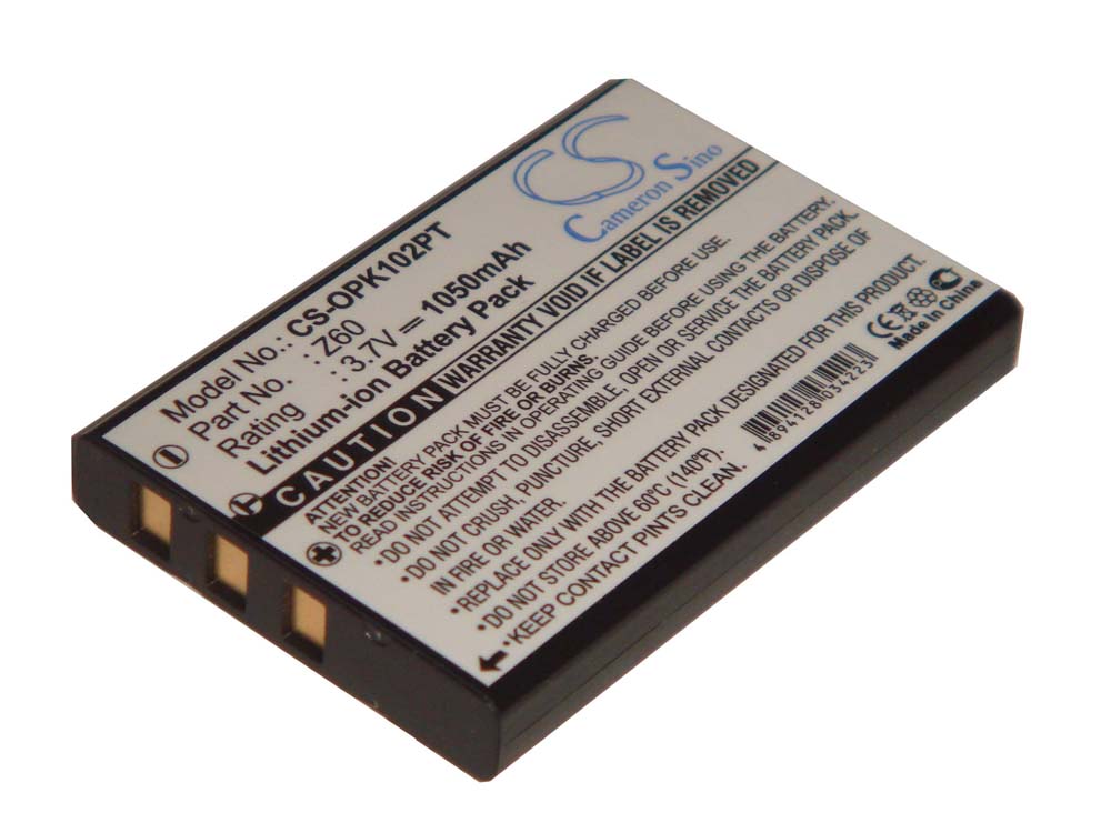 Batteria per video proiettore sostituisce Optoma Z60 Optoma - 1000mAh 3,6V Li-Ion