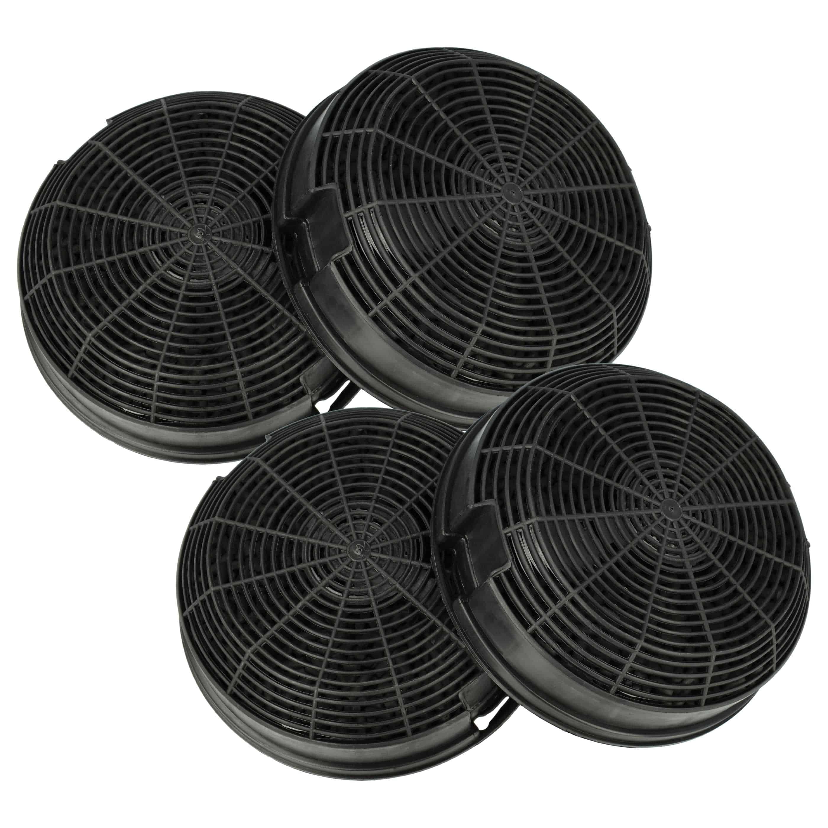 4x Filtres à charbon actif remplace AEG 50292969008, AMC023, 4055046520, 9029800571 pour hotte Privileg