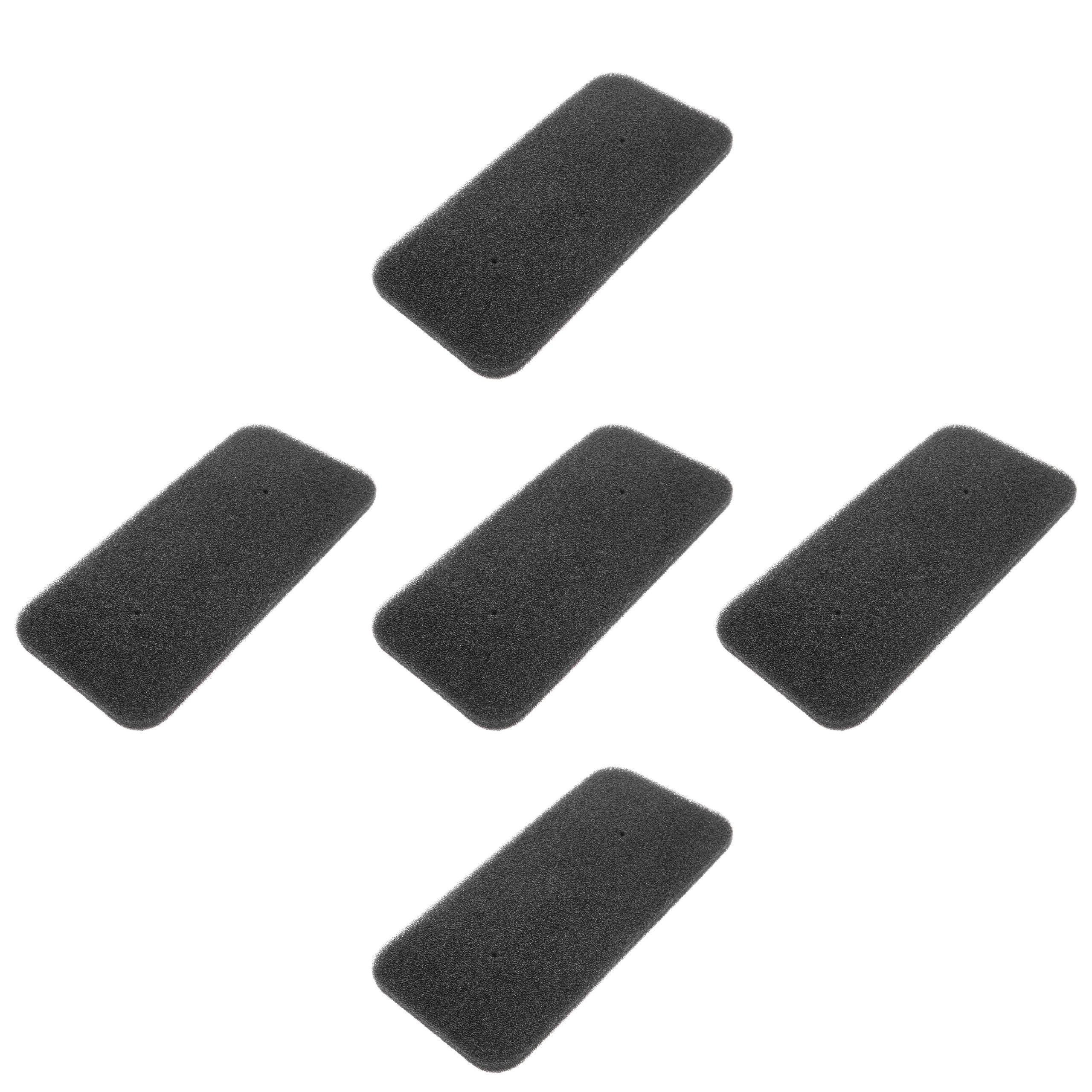 Filter Set (5x sponge filter) as Replacement for Candy 40006731 Tumble Dryer etc.