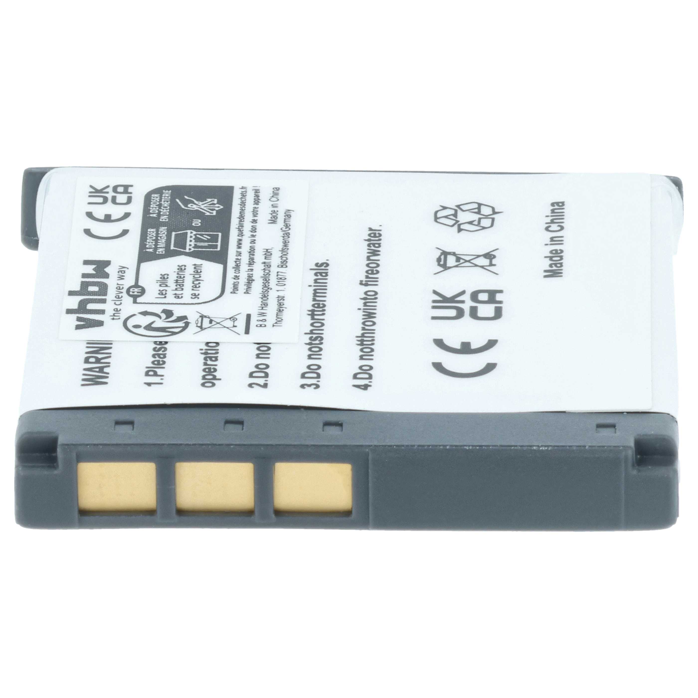 2x Battery replaces Sony NP-FE1 - 370mAh, 3.6V, Li-Ion