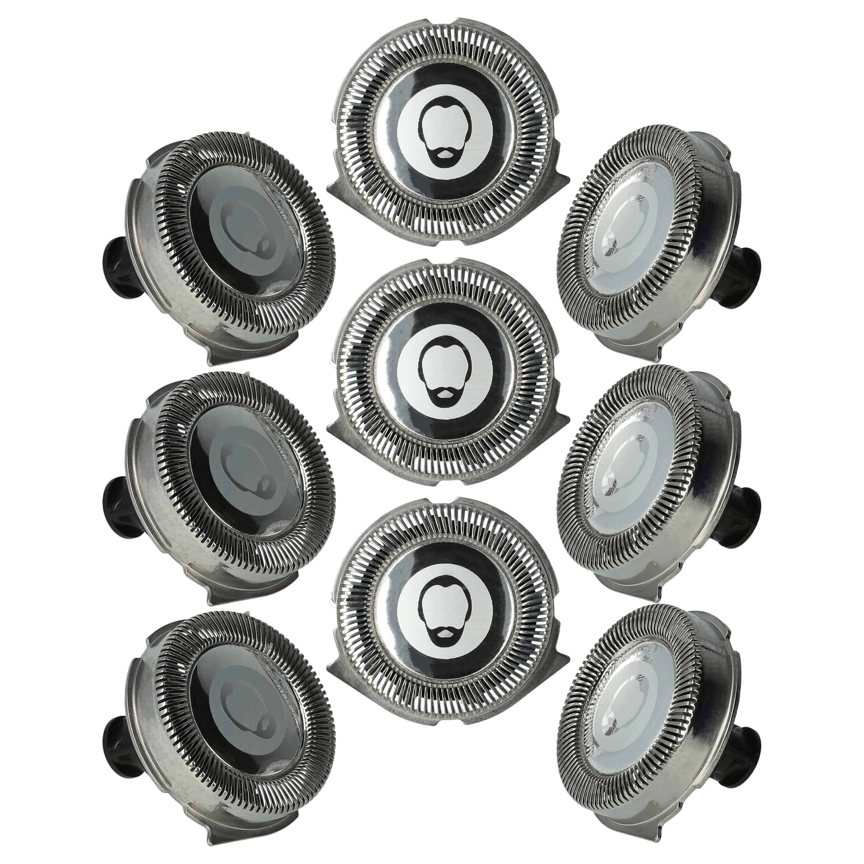 9x cabezales reemplaza Philips RQ11, RQ32 para afeitadoras Philips - plata